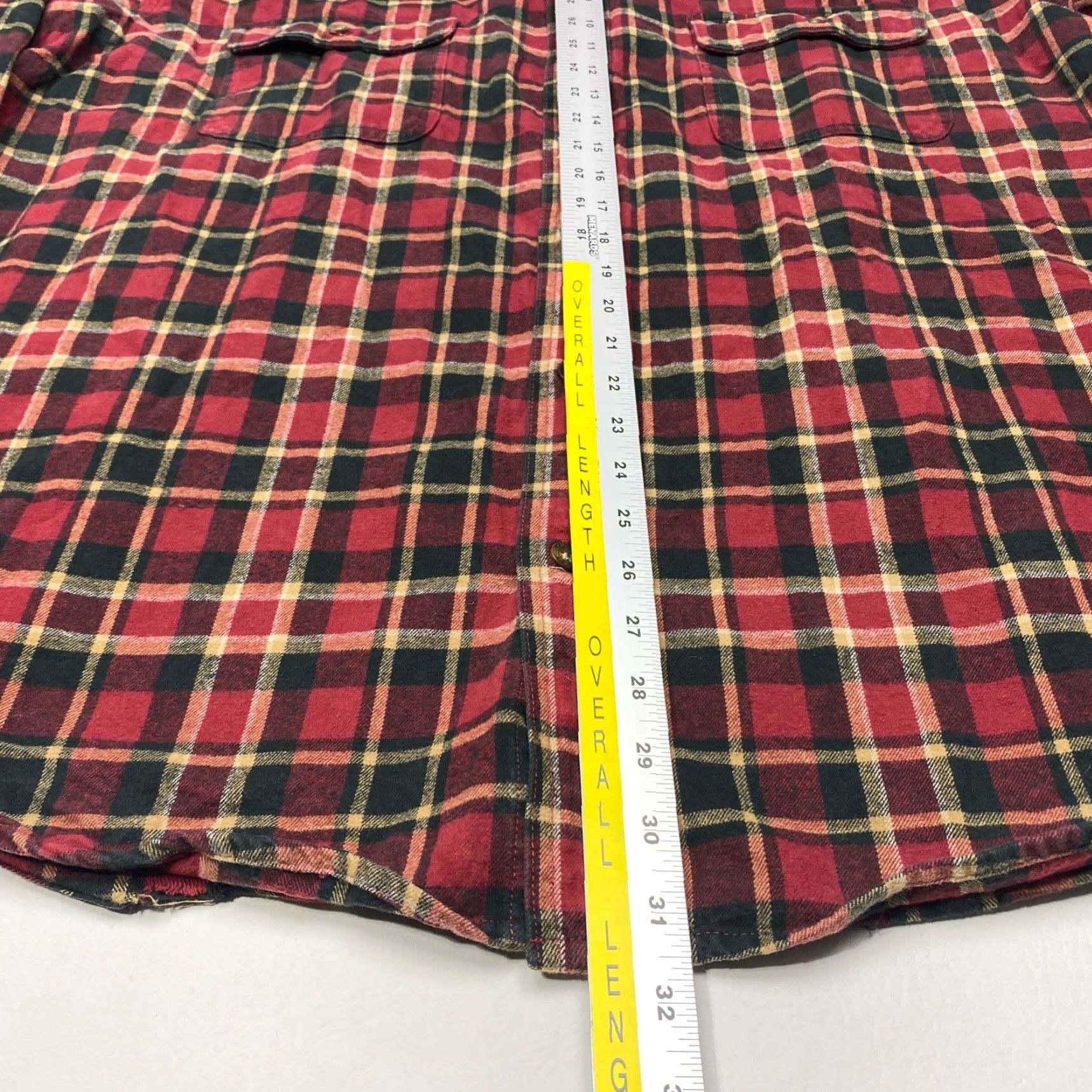 Carhartt Carhartt Mens 2XL Original Fit Hubbard Flannel Shirt Heavyweight Red Plaid Size US XXL / EU 58 / 5 - 7 Thumbnail