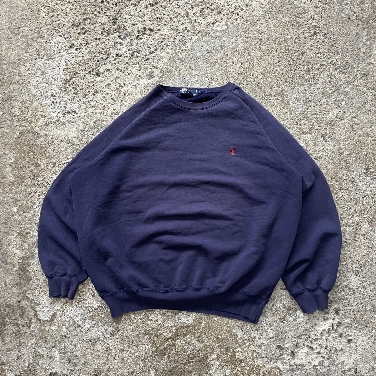 Polo Ralph Lauren × Vintage POLO RALPH LAUREN CREWNECK 🔵 Size US XL / EU 56 / 4 - 1 Thumbnail