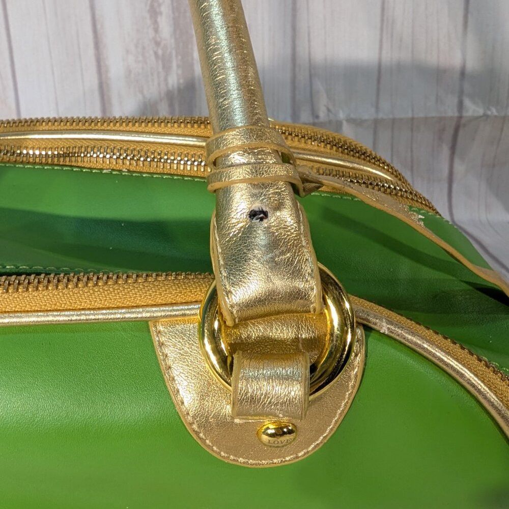 Juicy Couture Juicy Couture Vintage Green-Gold Pet Carrier Bag Size ONE SIZE - 3 Thumbnail