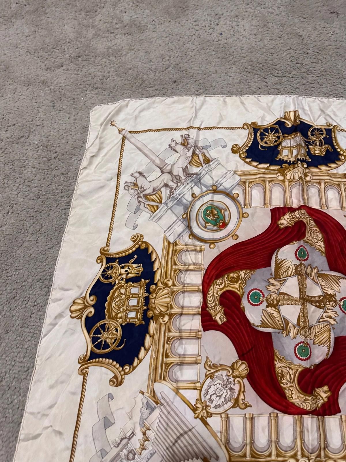 Battistoni Vintage Battistoni hand-sewn pure silk Rome scarf Size ONE SIZE - 7 Thumbnail