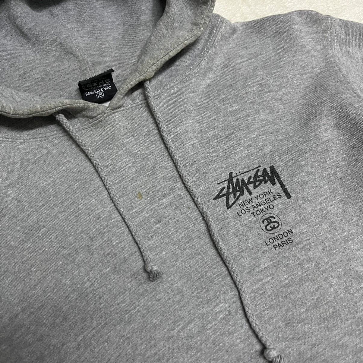 Stussy Stussy World Tour Hoodie Grey Size US L / EU 52-54 / 3 - 8 Thumbnail