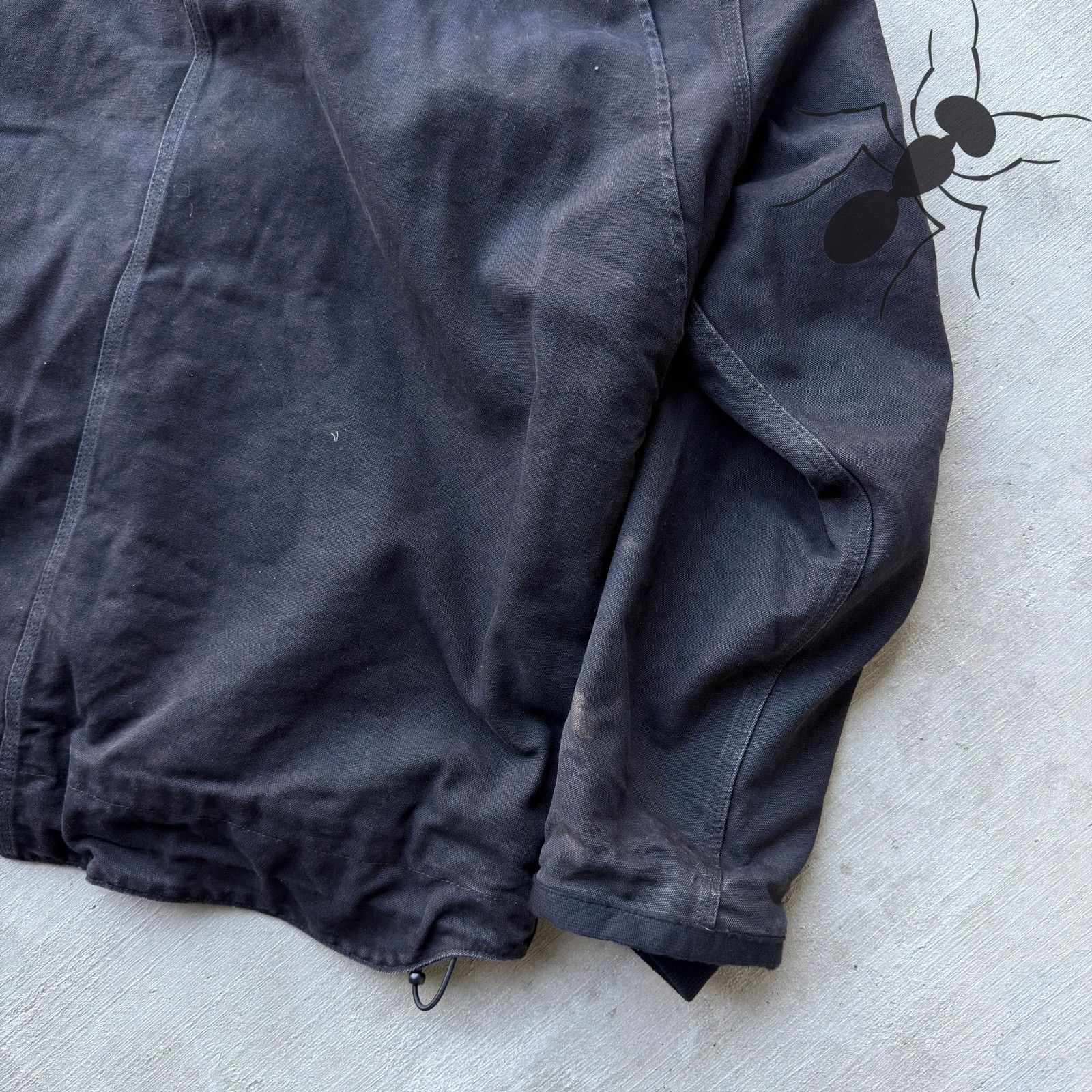 Carhartt × Vintage Carhartt black sherpa hooded work wear jacket Size US XXL / EU 58 / 5 - 7 Thumbnail