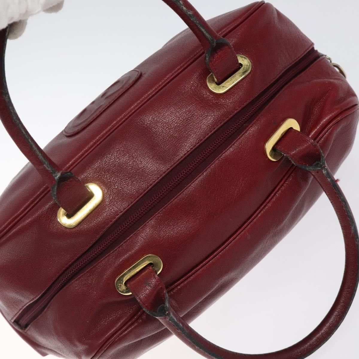 Dior DIOR Hand Bag Leather Red Gold Size ONE SIZE - 6 Thumbnail