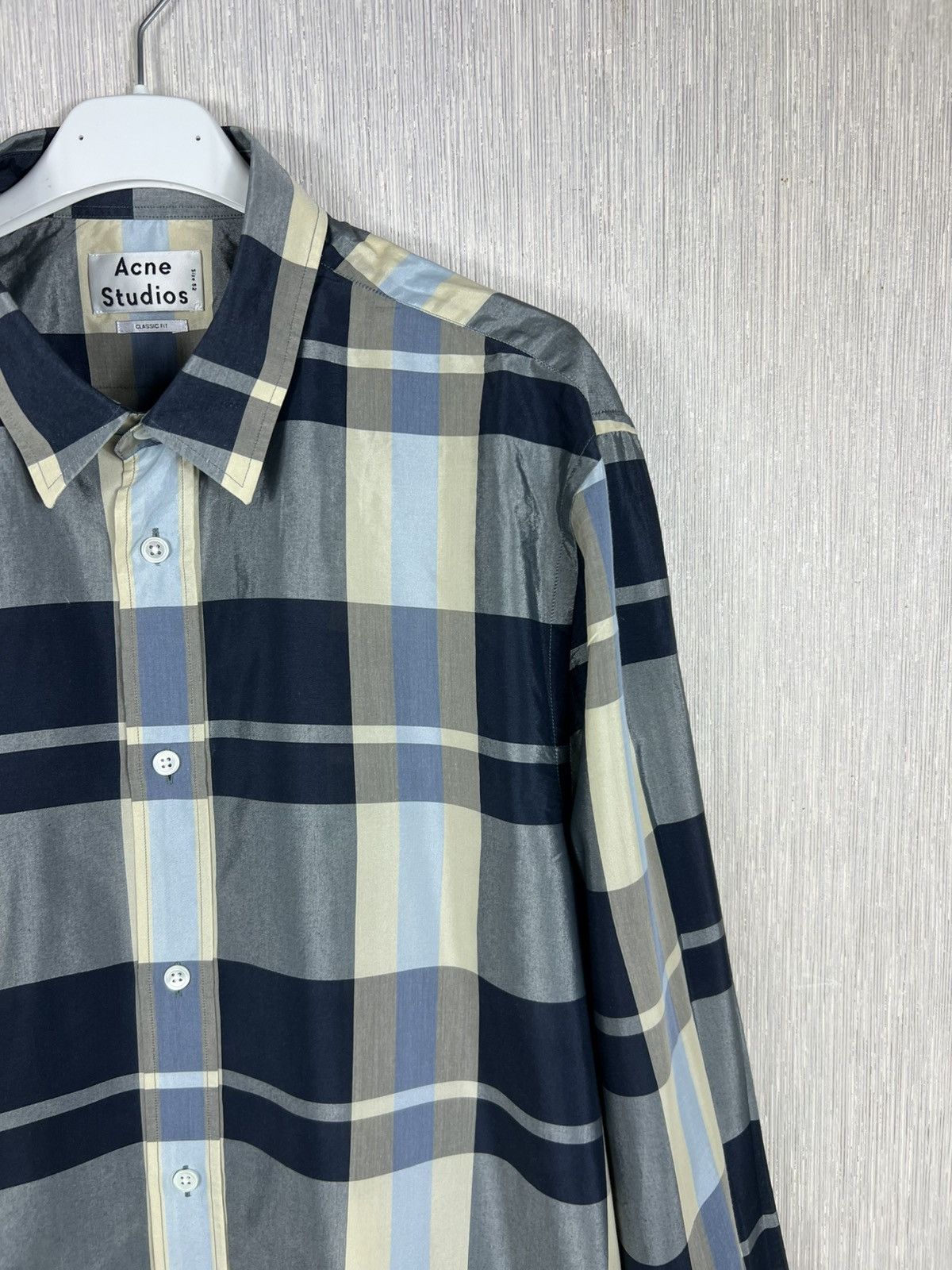 Acne Studios Acne Studios classic fit Jeffrey Mul Ch PSS16 checked shirt Size US L / EU 52-54 / 3 - 3 Thumbnail