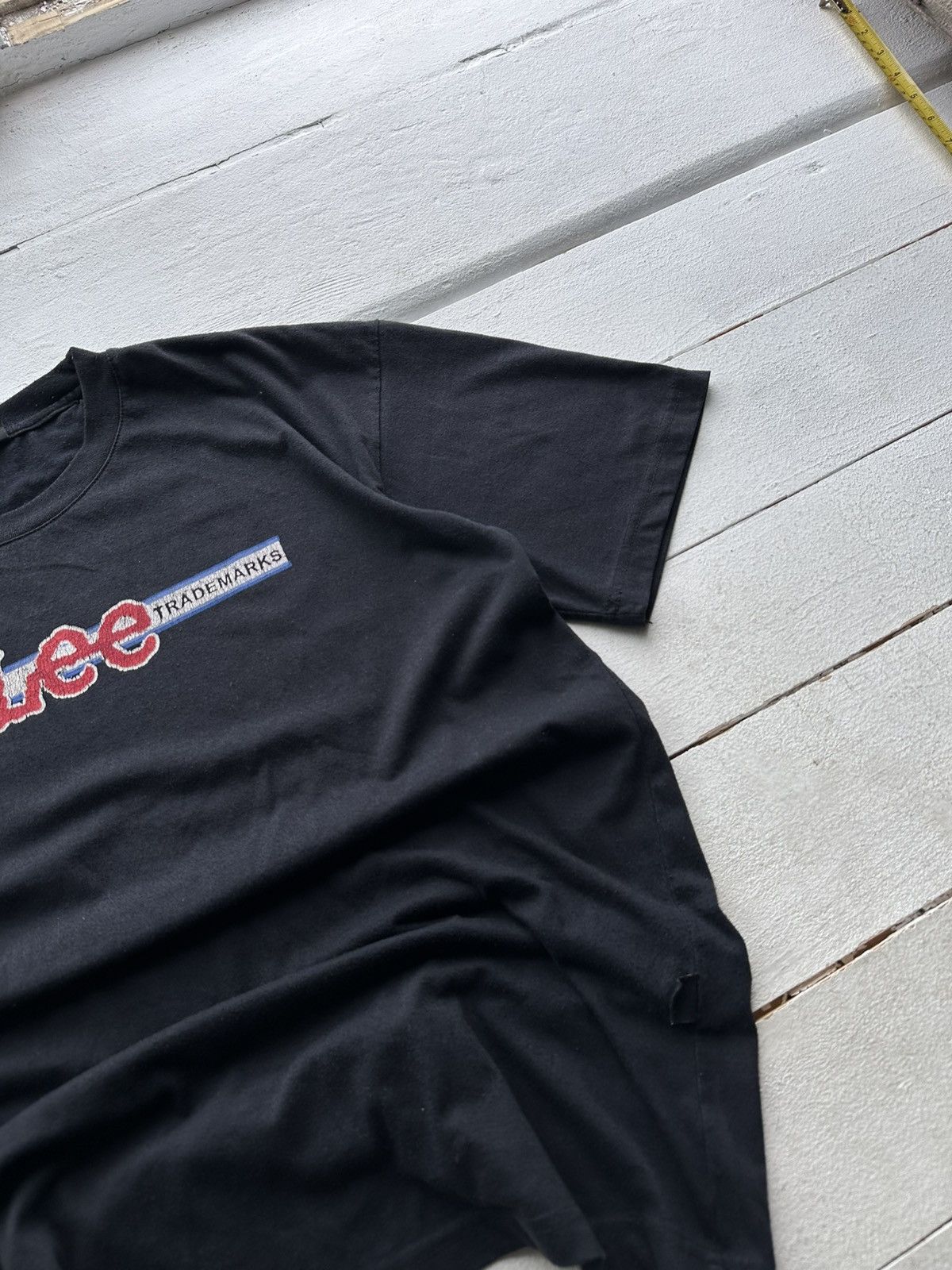 Lee 🚨 VINTAGE 90s LEE SANFORIZED big logo tee Y2k Size US L / EU 52-54 / 3 - 3 Thumbnail