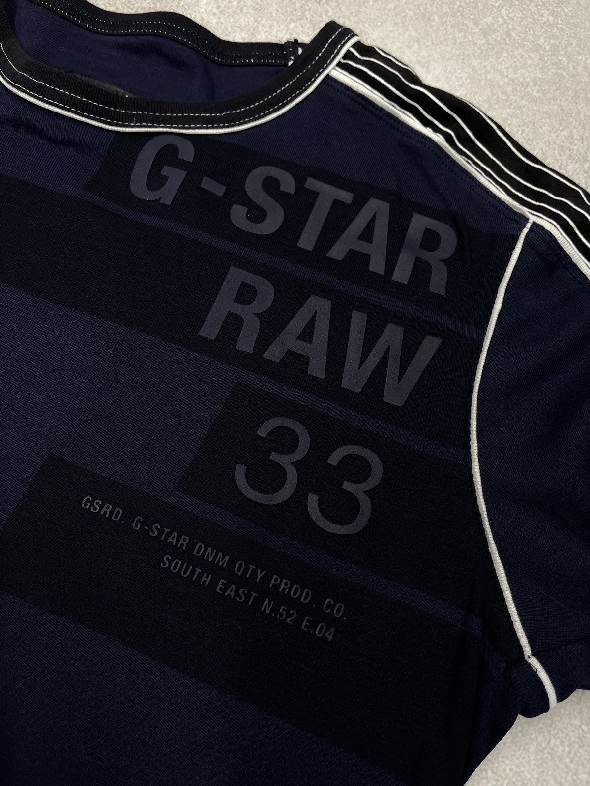 G-Star Vintage G Star Raw Vernon Longsleeve Navy Big Logo Size US XL / EU 56 / 4 - 5 Thumbnail