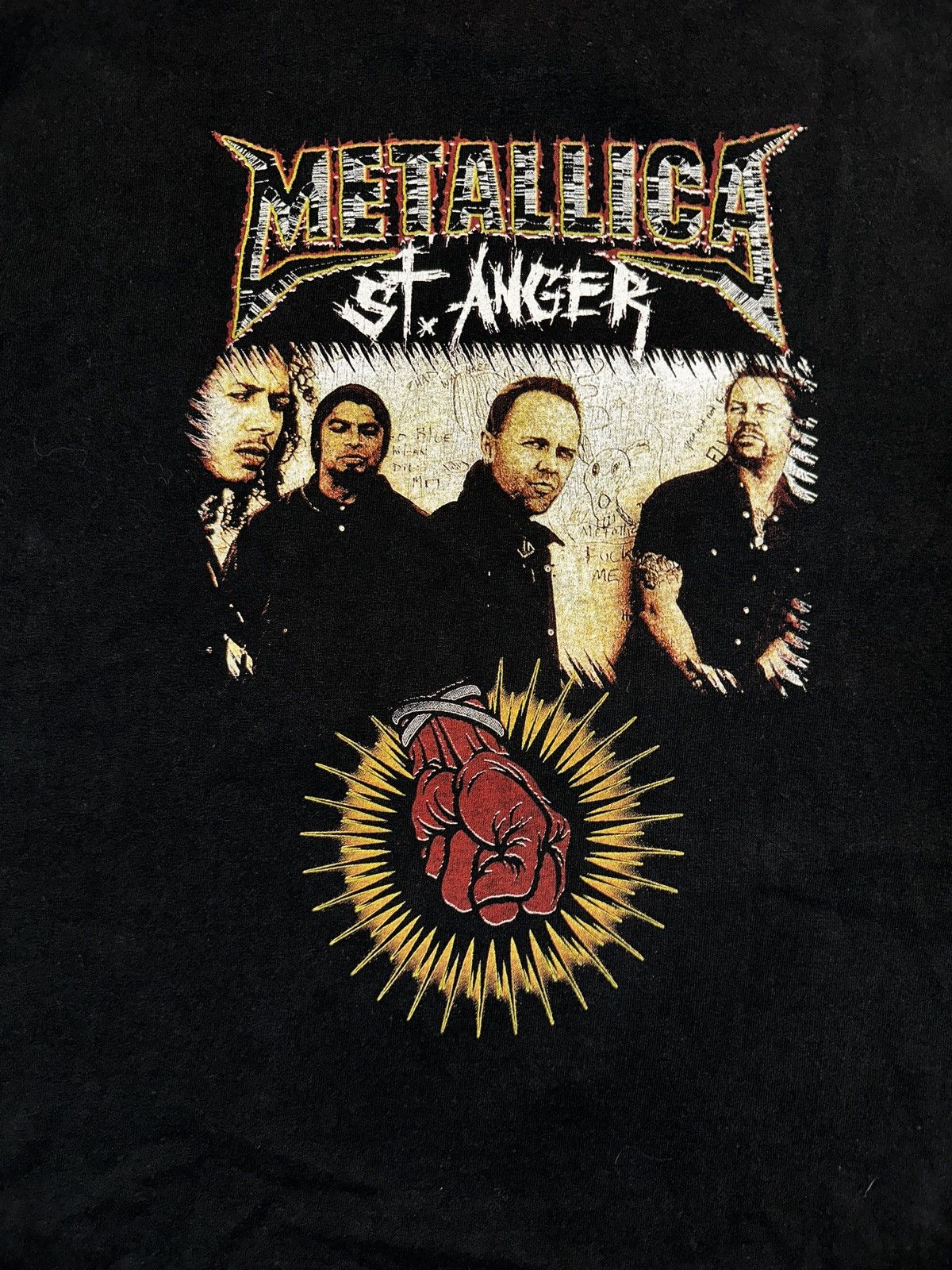 Band Tees × Vintage RARE Vtg METALLICA St. Anger Embroidered Mexican Tee Large Size US L / EU 52-54 / 3 - 6 Thumbnail
