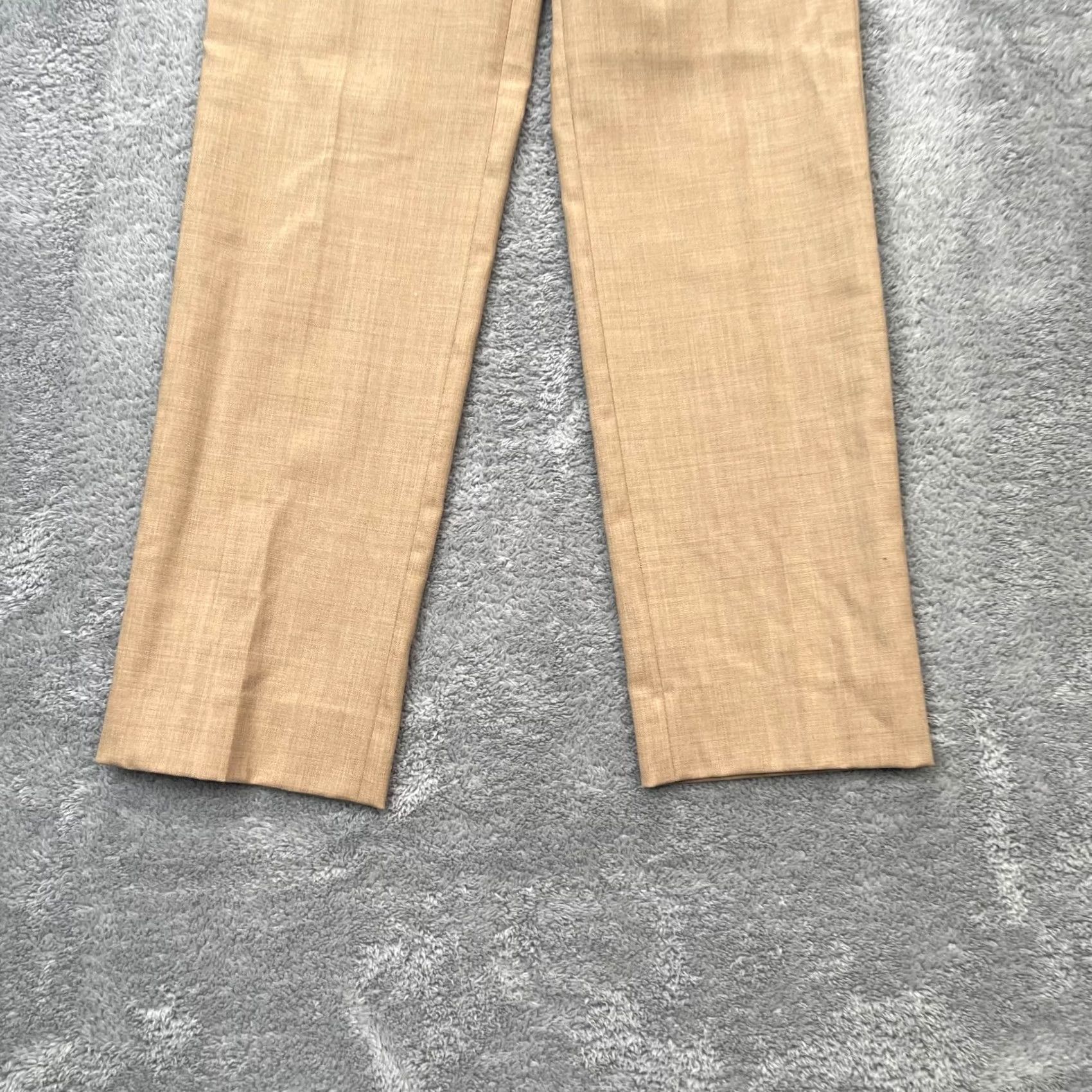 Max Mara VINTAGE Max Mara Pants Womens Brown Dress Wool Stretch Pockets Straight Leg 10 Size 32" / US 10 / IT 46 - 2 Thumbnail
