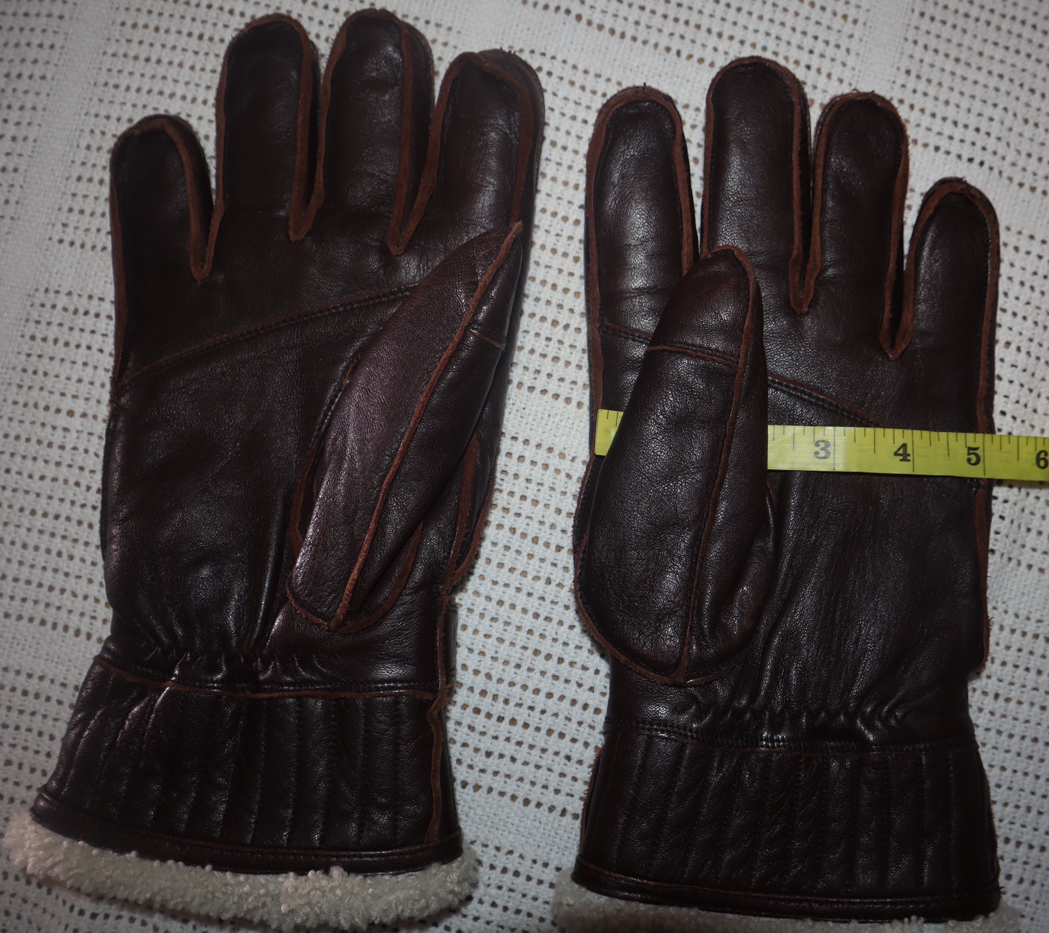 Hestra Elk Leather lambsfur lining Size 46 - 3 Thumbnail
