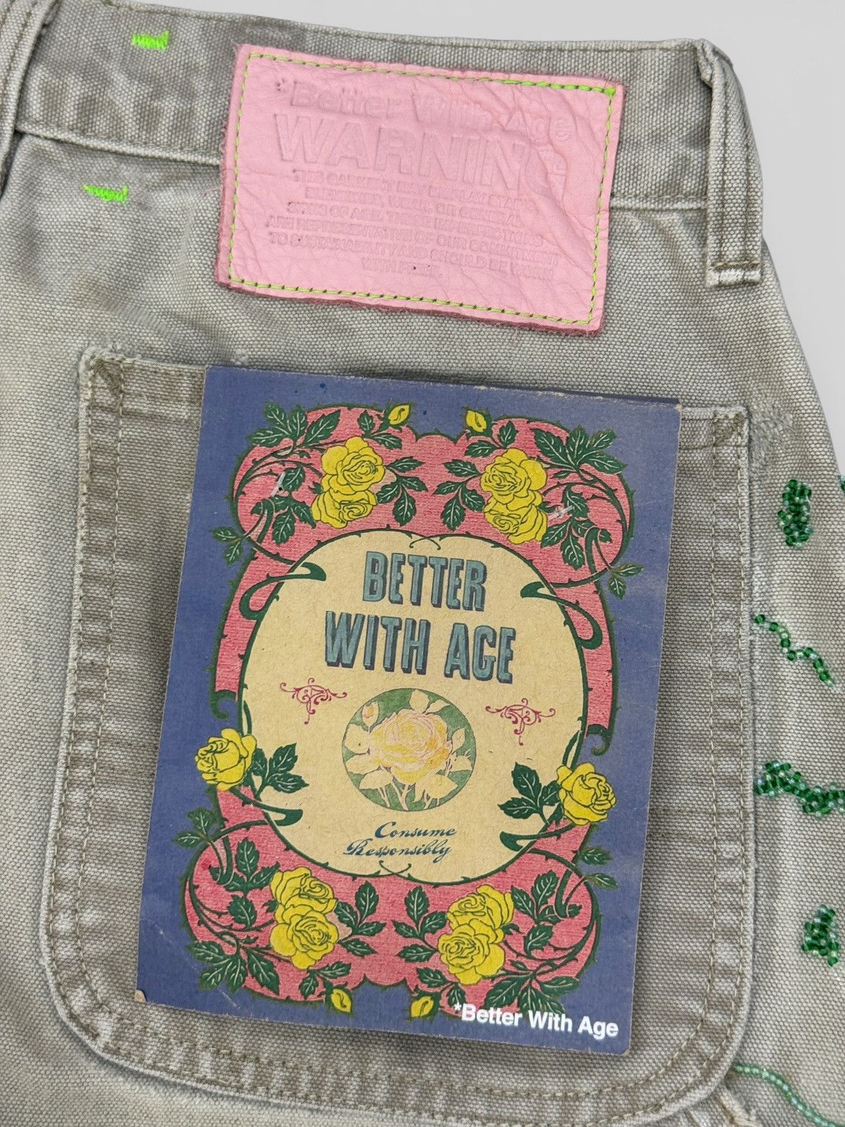 Better With Age Better With Age Hand-Beaded Double-Wide Pants 1 OF 1 Size US 30 / EU 46 - 8 Thumbnail