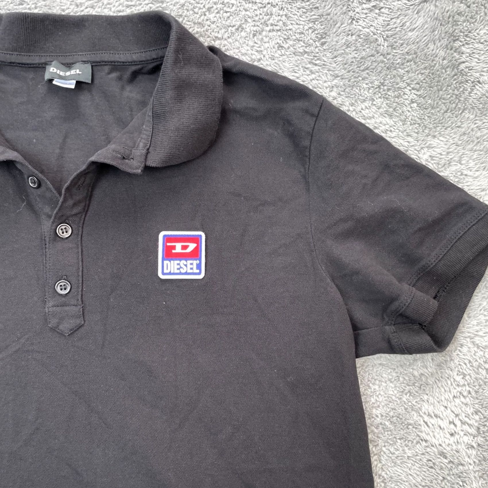 Diesel Diesel Shirt Mens XXL Black Polo Cotton Logo Golf Preppy Casual Short Sleeve Shirt Mens XX-Large Black Polo Clothing Size US XXL / EU 58 / 5 - 6 Thumbnail