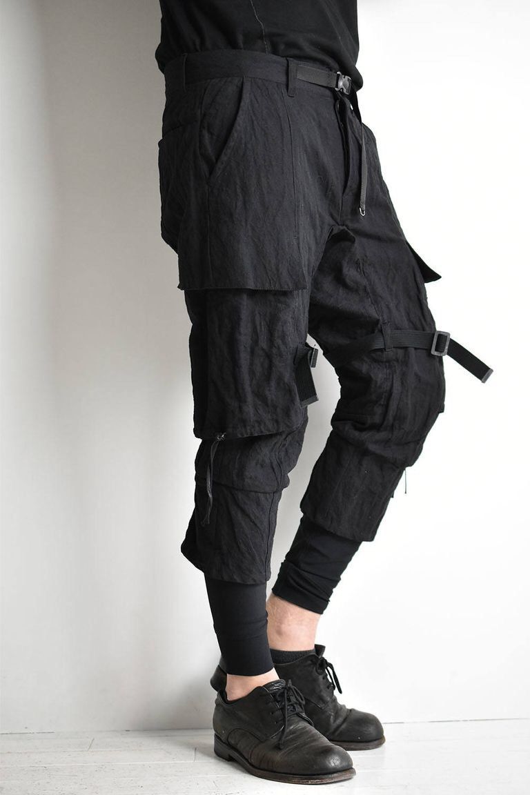 D.Hygen D.HYGEN MIX SILK COTTON LAYERED CARGO PANTS Size US 30 / EU 46 - 7 Thumbnail