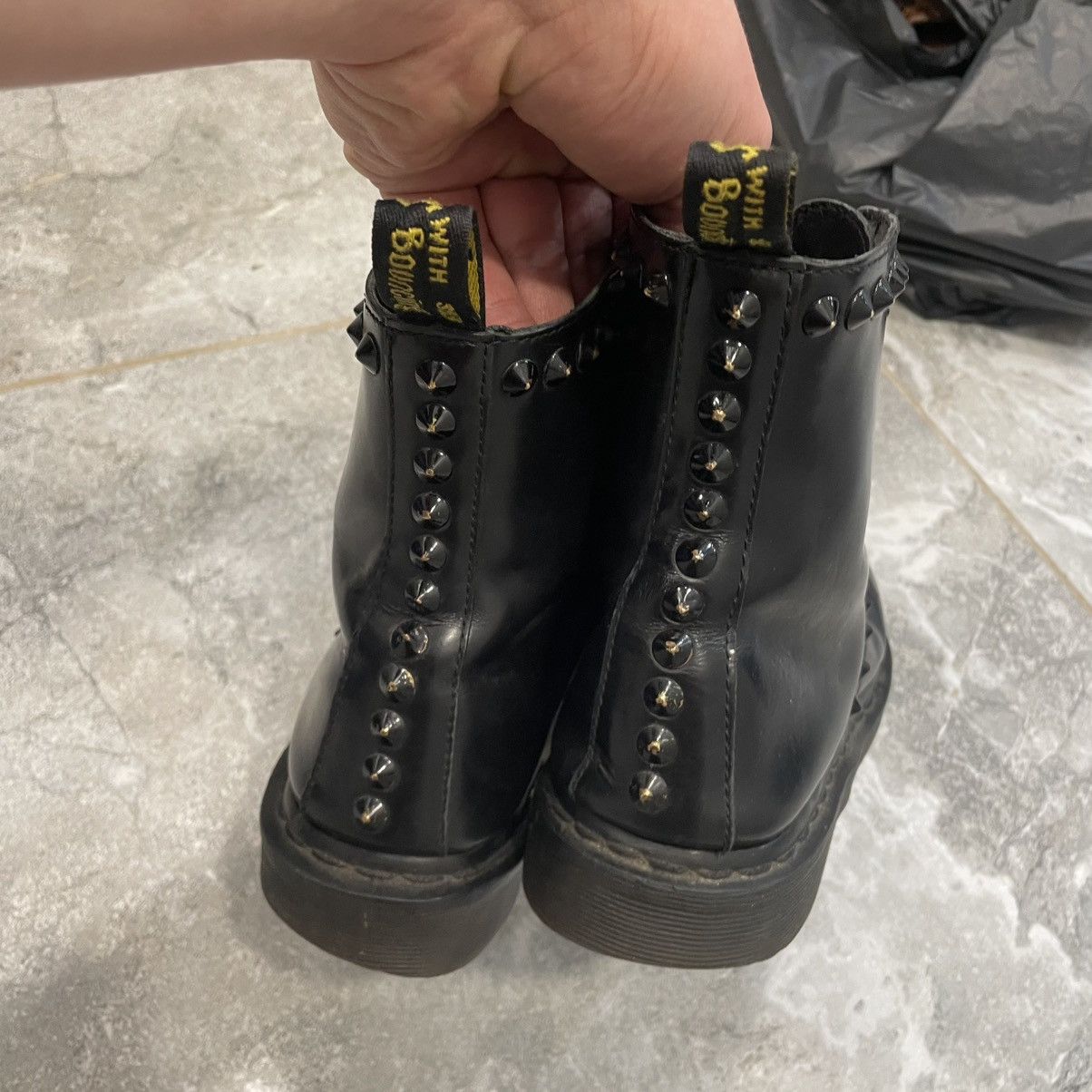 Dr. Martens × Leather Women Dr Martens Black boots shoes spikes rock Size US 7.5 / IT 37.5 - 8 Thumbnail