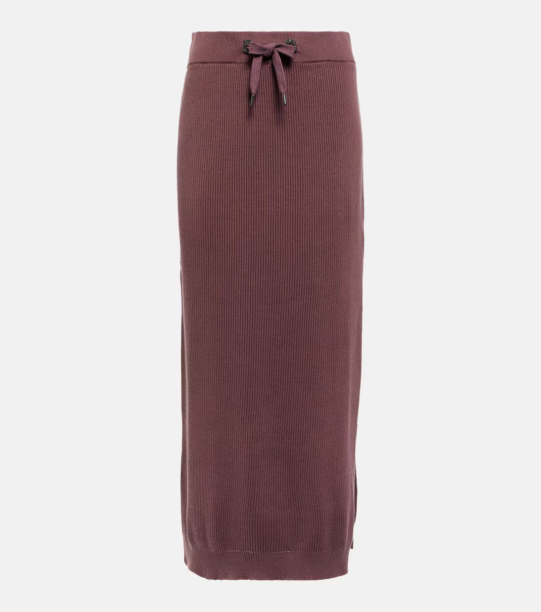 Brunello Cucinelli o1y0725 Midi Skirt in Mauve Size 28" / US 6 / IT 42 - 1 Thumbnail