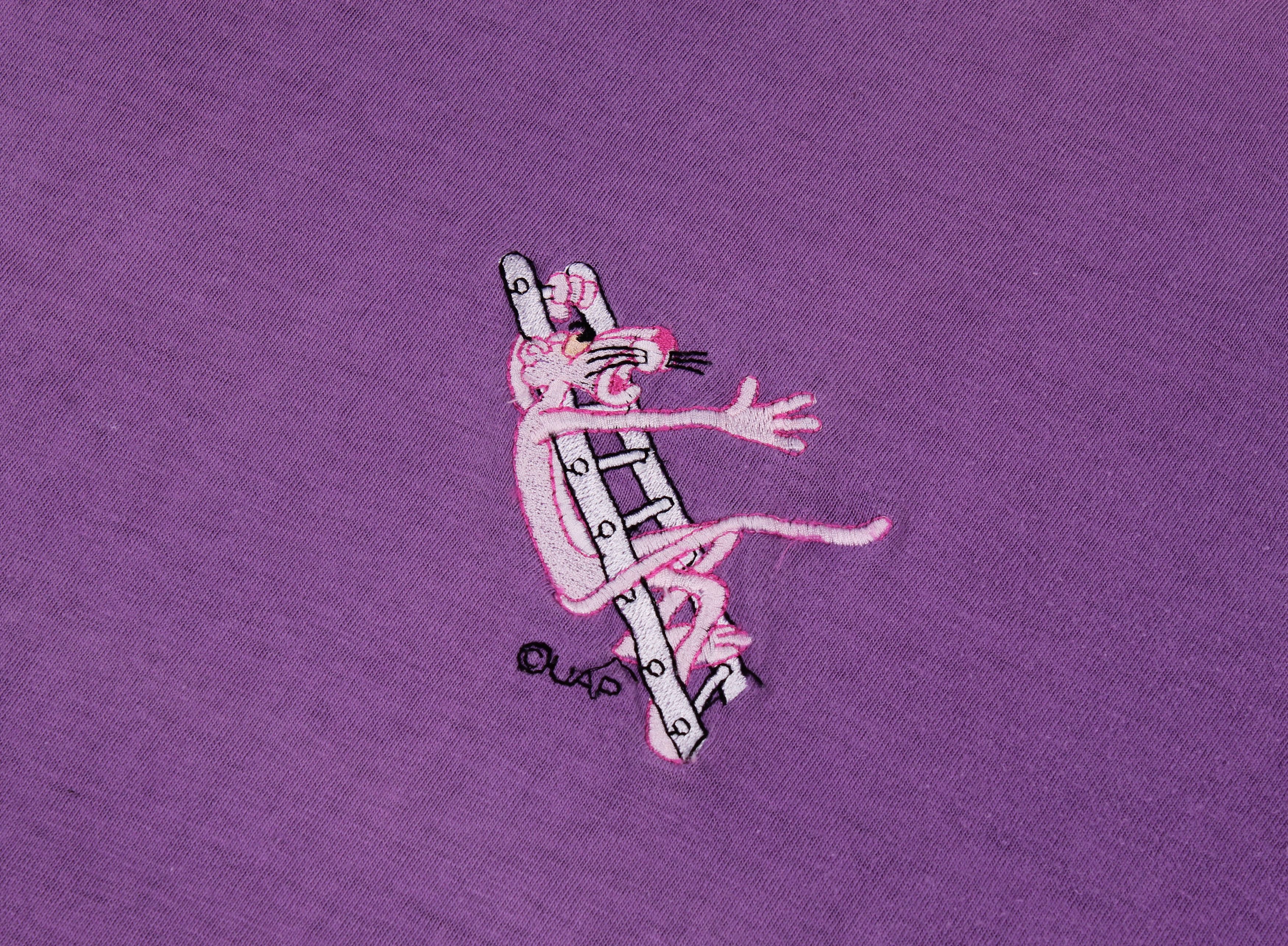Cartoon Network Vintage 90's Pink Panther Faded Purple Tee Size US XL / EU 56 / 4 - 3 Thumbnail