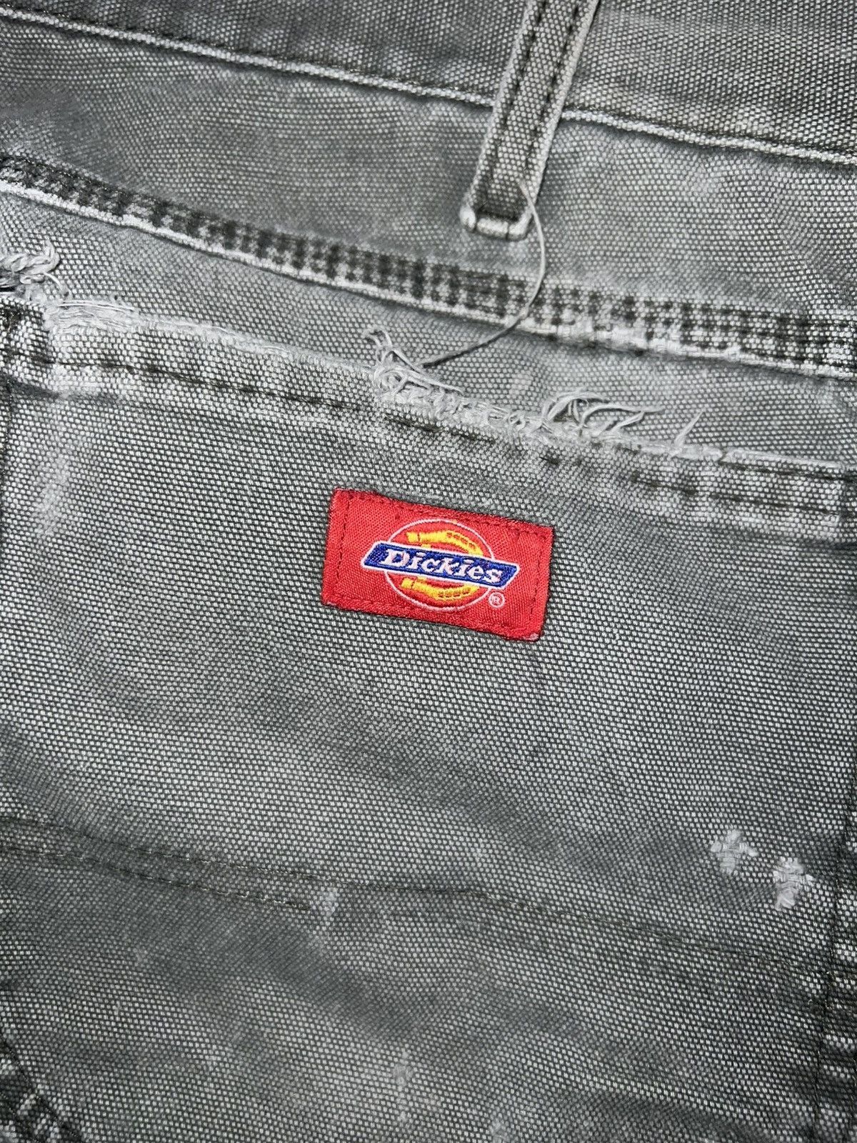 Dickies Vintage Dickies Distressed Carpenter Stone Grey Pants Size US 32 / EU 48 - 3 Thumbnail