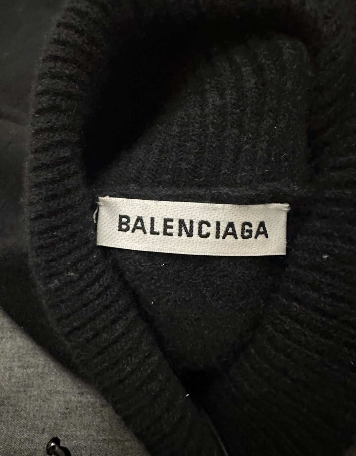 Balenciaga solid embroidered turtleneck sweater 2412-