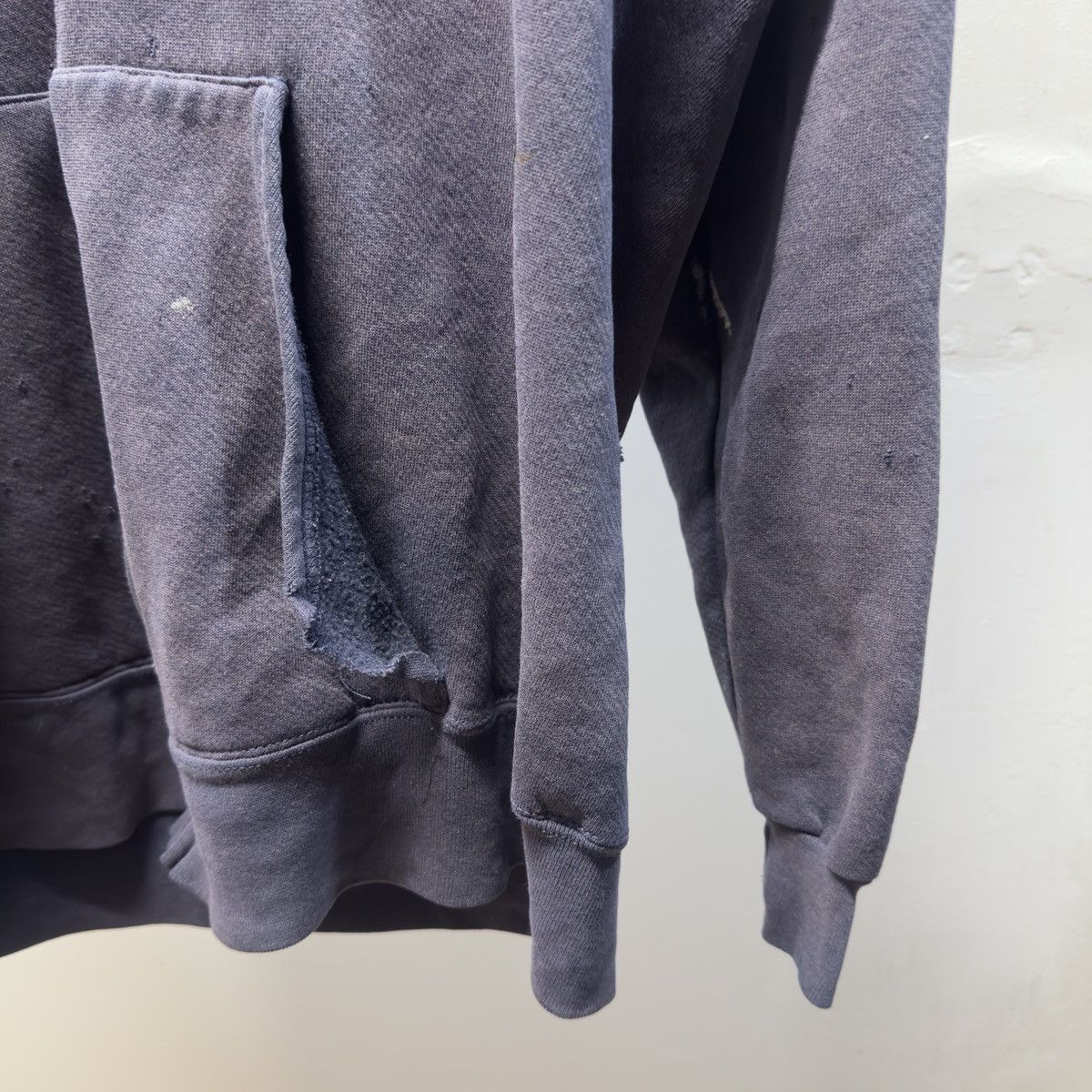 Vintage 90s Thrashed Faded Distressed Zip Hoodie ERD Grunge Chrome Size US XL / EU 56 / 4 - 10 Thumbnail