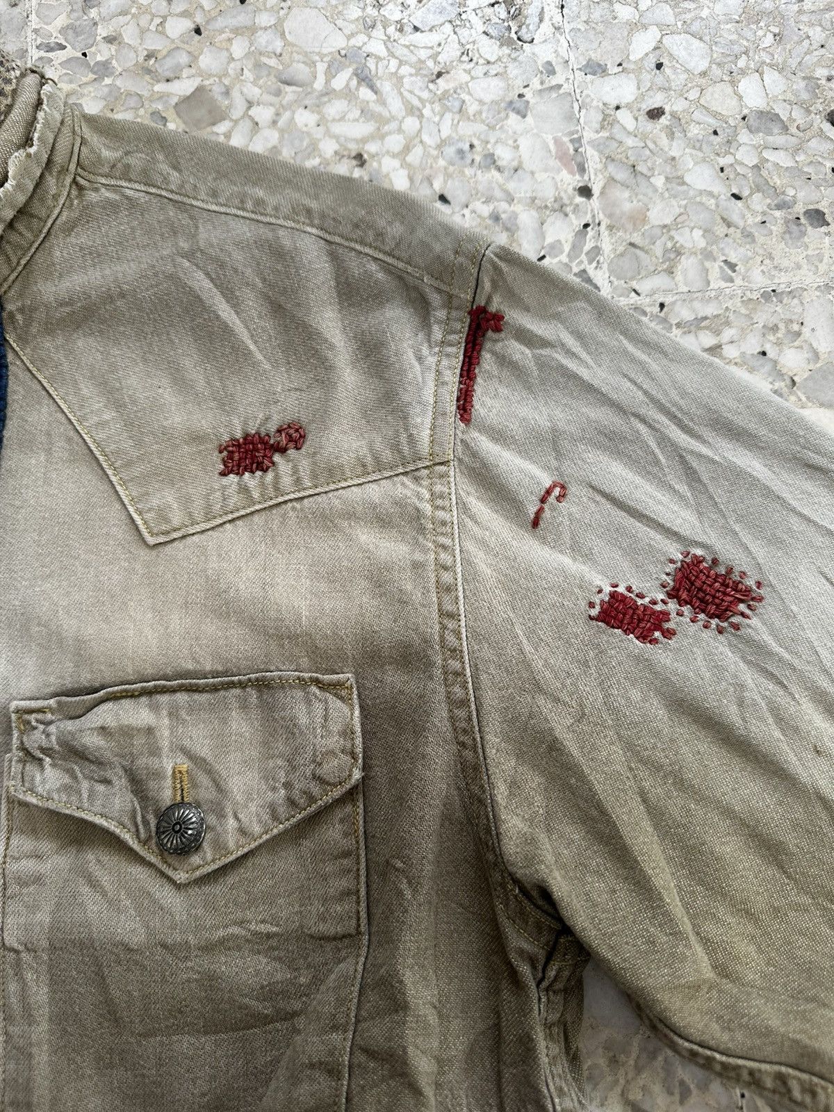 Kapital Kapital summer 2012 indigo indio boro western shirt Size US XL / EU 56 / 4 - 9 Thumbnail