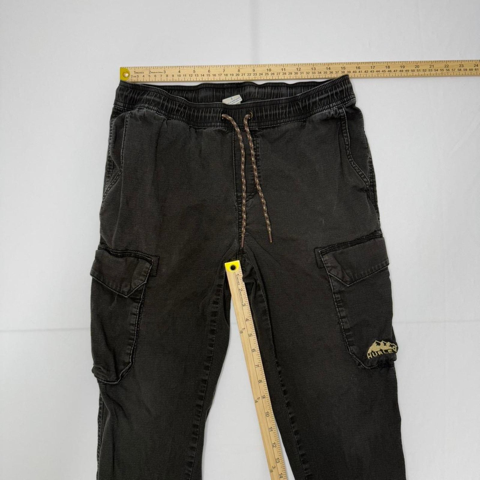 Hurley Black Hurley Cargo Sweatpants Adjustable Waistband Size S Size US 34 / EU 50 - 6 Thumbnail