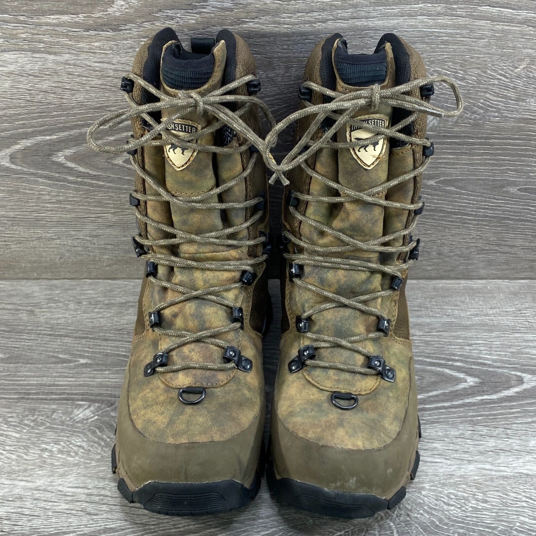 Vintage VINTAGE Irish Setter Boots Womens 6 Pinnacle Waterproof Insulated 800 G ScentBan Hunting Camo Leather Mid-Calf Lace Up Rubber Size US 4 / IT 34 - 3 Thumbnail