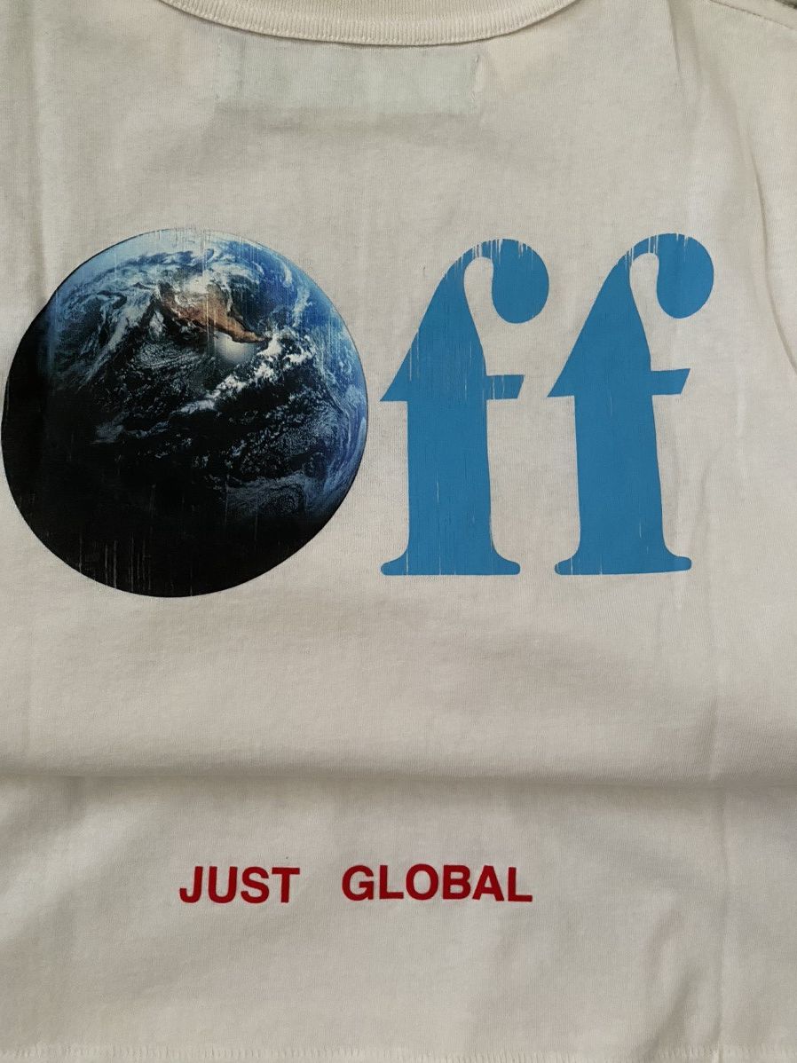 Kith × Off-White × Ronnie Fieg Off-White x Kith Just Global T Shirt Size US XS / EU 42 / 0 - 5 Thumbnail