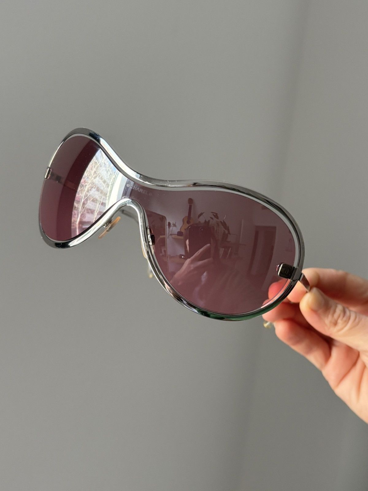 Chanel Chanel Sunglasses 4031 Rhinestone CC 4017 Rimless Vintage Size ONE SIZE - 4 Thumbnail