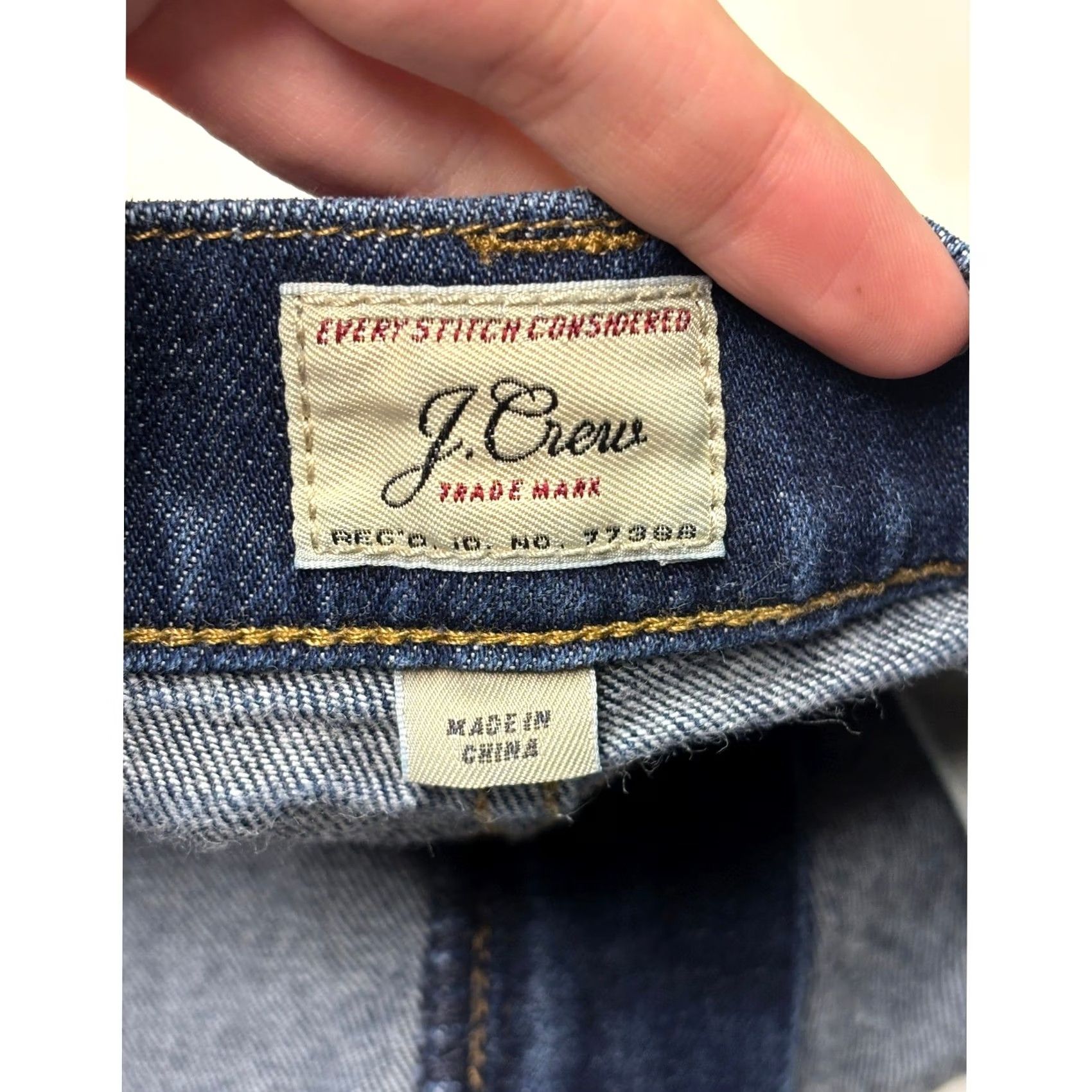 J.Crew J.Crew 484 Slim Stretch Jeans Mens 34x30 Dark Blue Denim Slim Tapered 5-Pocket Kurabo Japanese Refresh Size US 34 / EU 50 - 5 Thumbnail