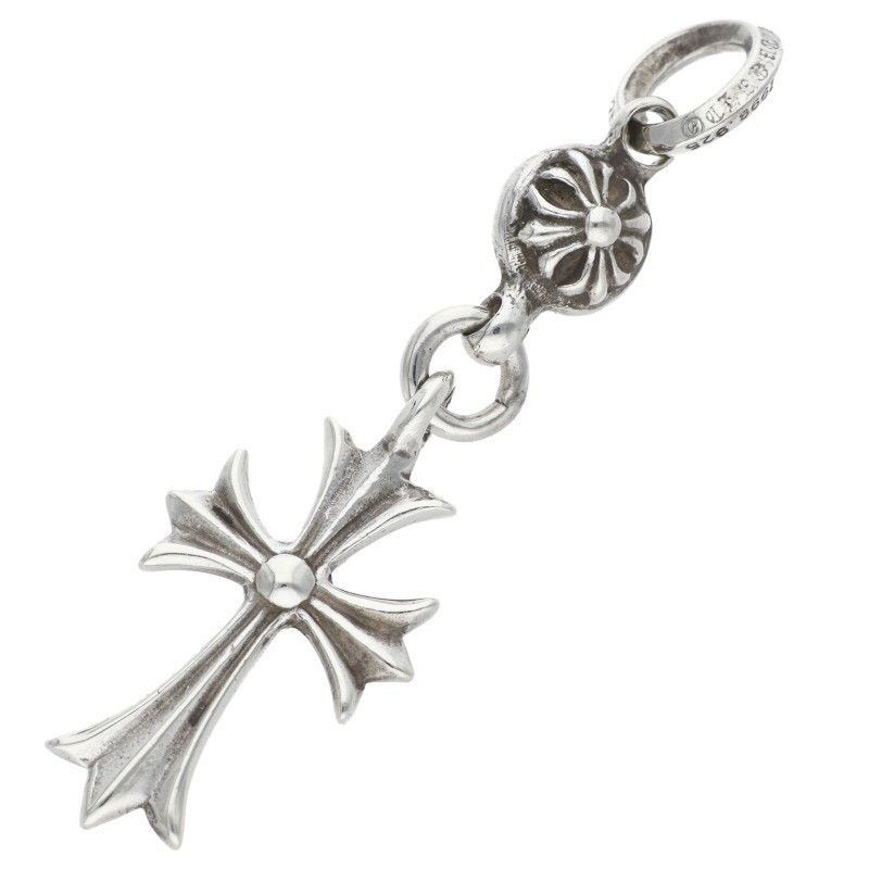 Chrome Hearts Chrome Hearts Silver Tiny CH Cross Charm Necklace Size ONE SIZE - 1 Thumbnail