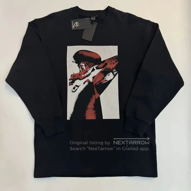 Alexander McQueen Alexander McQueen Black Cotton Graphic Sweatshirt . Size US XL / EU 56 / 4 - 1 Thumbnail