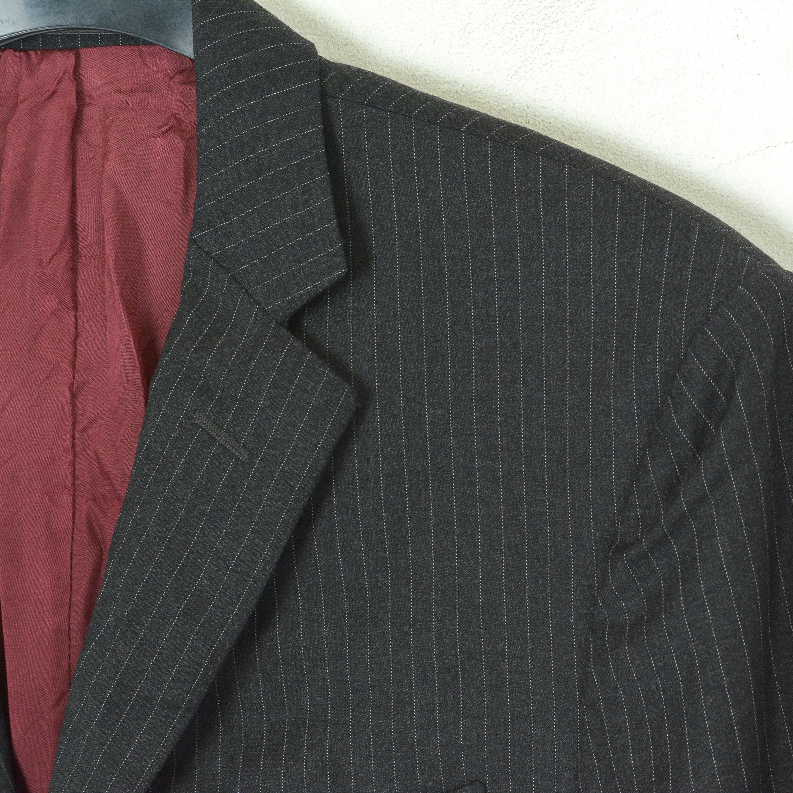 Suitsupply Wool Super110 Pinstriped Coat Blazer UK 38L US Suit Jacket Size 38L - 3 Thumbnail