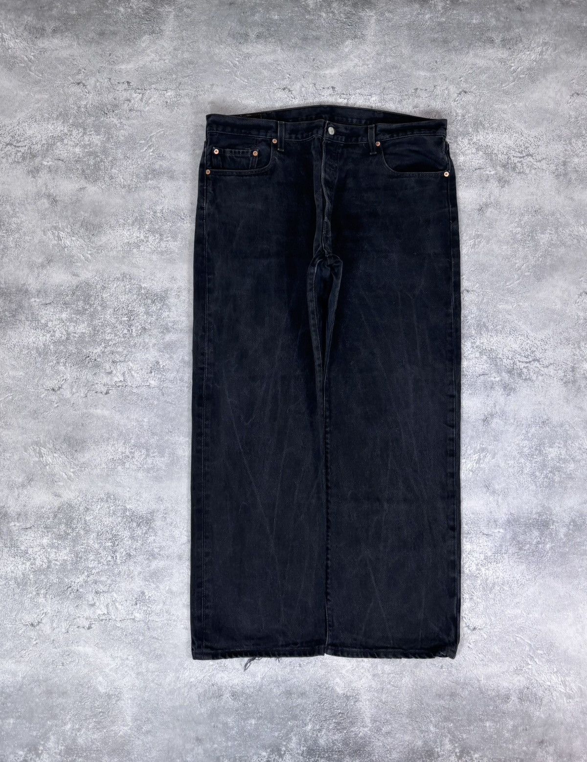 Levi's Vintage Levi’s 501 Paper Tag Black Baggy Denim Baggy Jeans Size US 40 / EU 56 - 2 Thumbnail