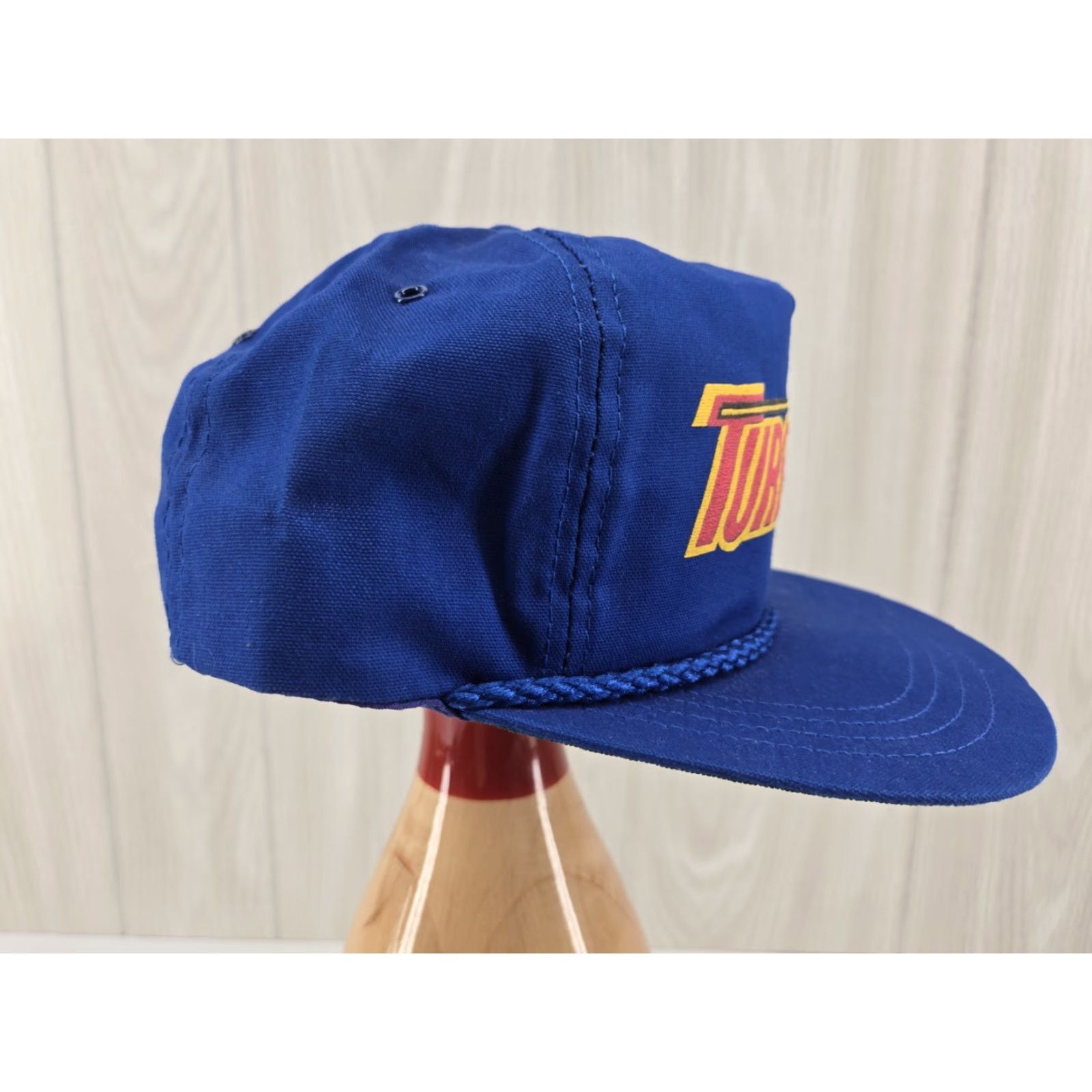 Vintage VINTAGE Unbranded Trucker Hat Rope Blue One Size Men Adjustable Trubomax Hat Size ONE SIZE - 6 Thumbnail