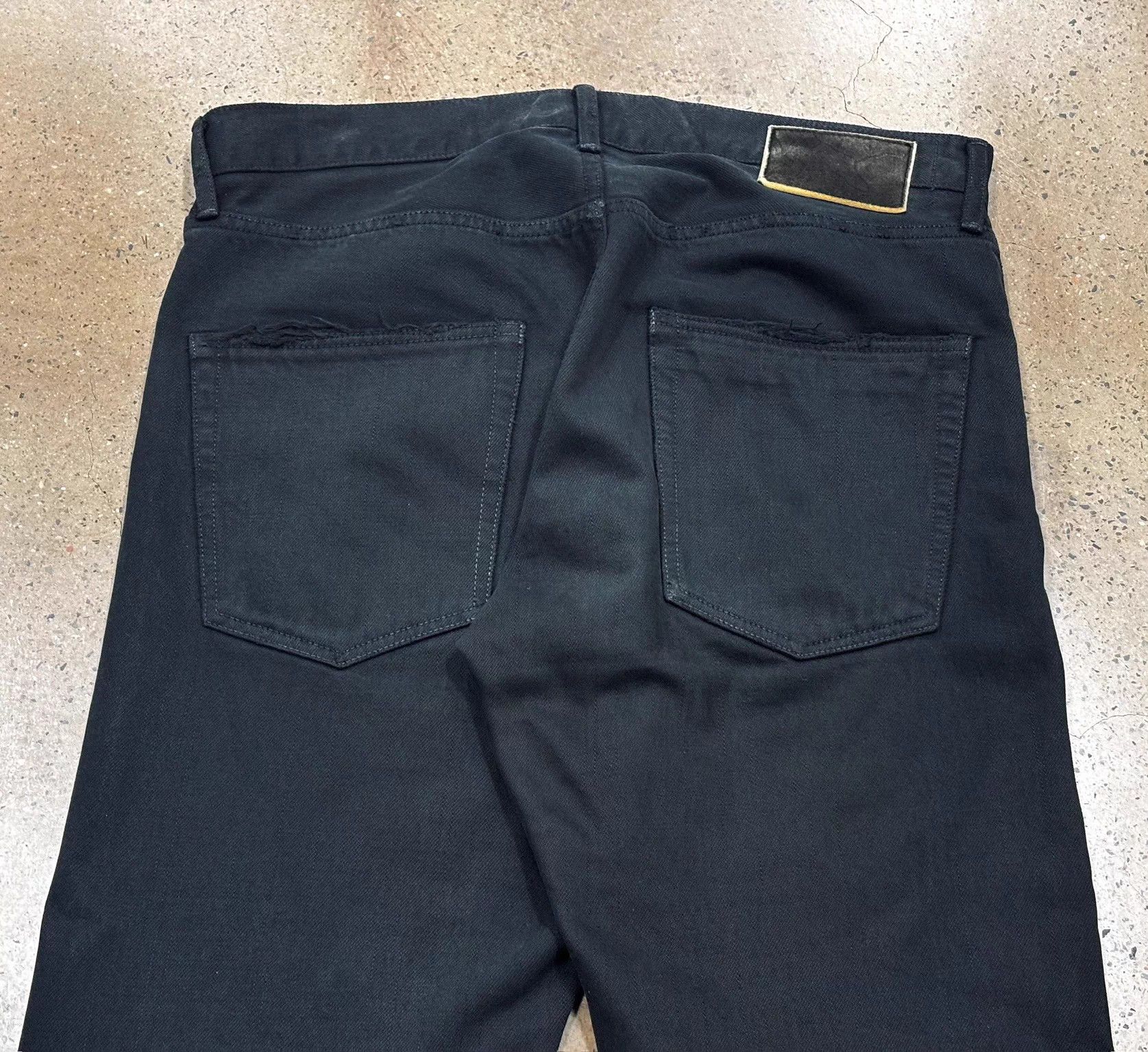 Visvim Visvim 21ss 01.2D17 Social Sculpture Blk Damaged W34L30 Size US 34 / EU 50 - 7 Thumbnail