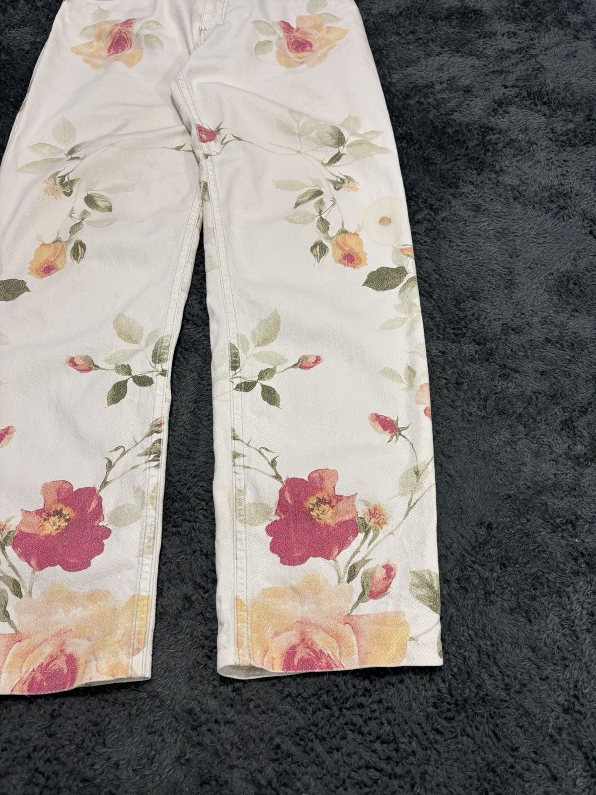 Roberto Cavalli Vintage Roberto Cavalli Flowers Rare Jeans Size 30" / US 8 / IT 44 - 4 Thumbnail