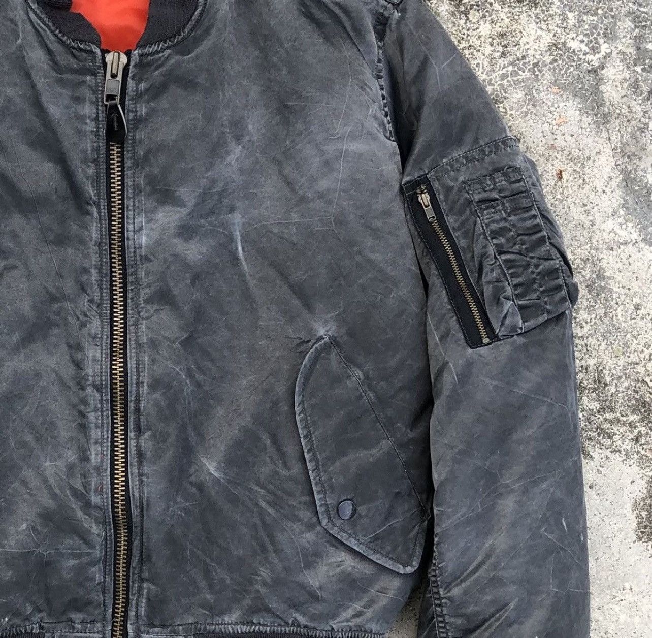 Vintage Vintage Air Force faded Ma-1 bomber jacket Size US L / EU 52-54 / 3 - 4 Thumbnail