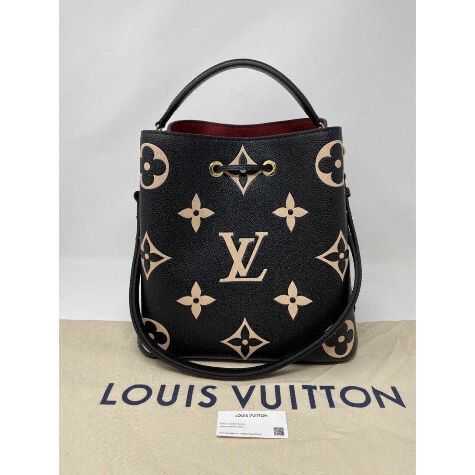 Louis Vuitton Louis Vuitton NéoNoé Shoulder Bag MM Black Leather Size ONE SIZE - 4 Thumbnail