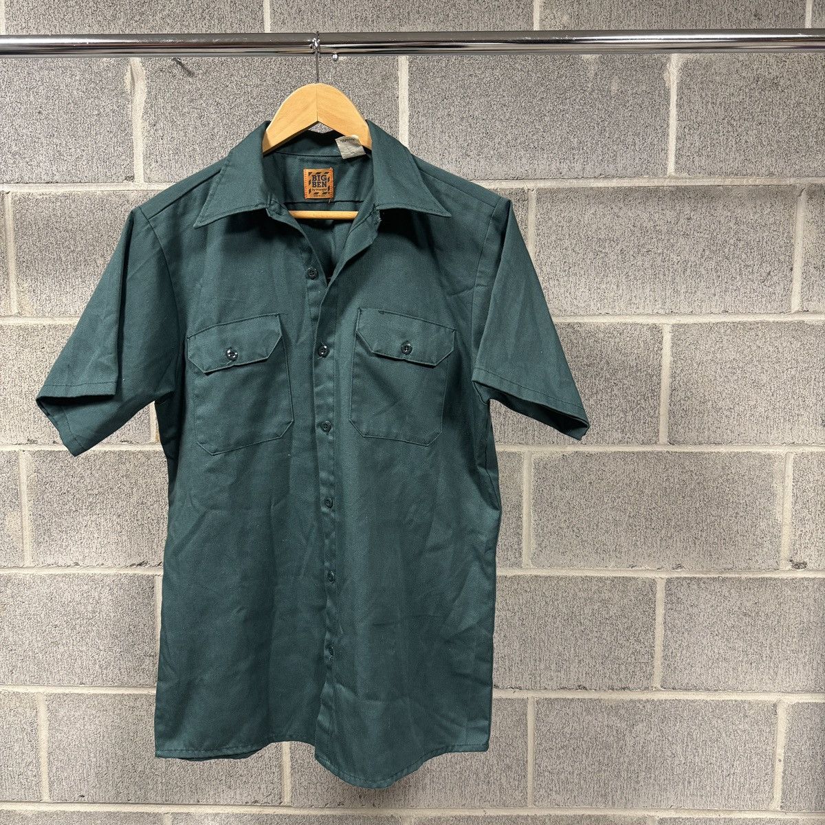 Vintage Big Ben Garage Grey Mechanic Work Shirt ERD Grunge Chrome Size US XL / EU 56 / 4 - 1 Thumbnail