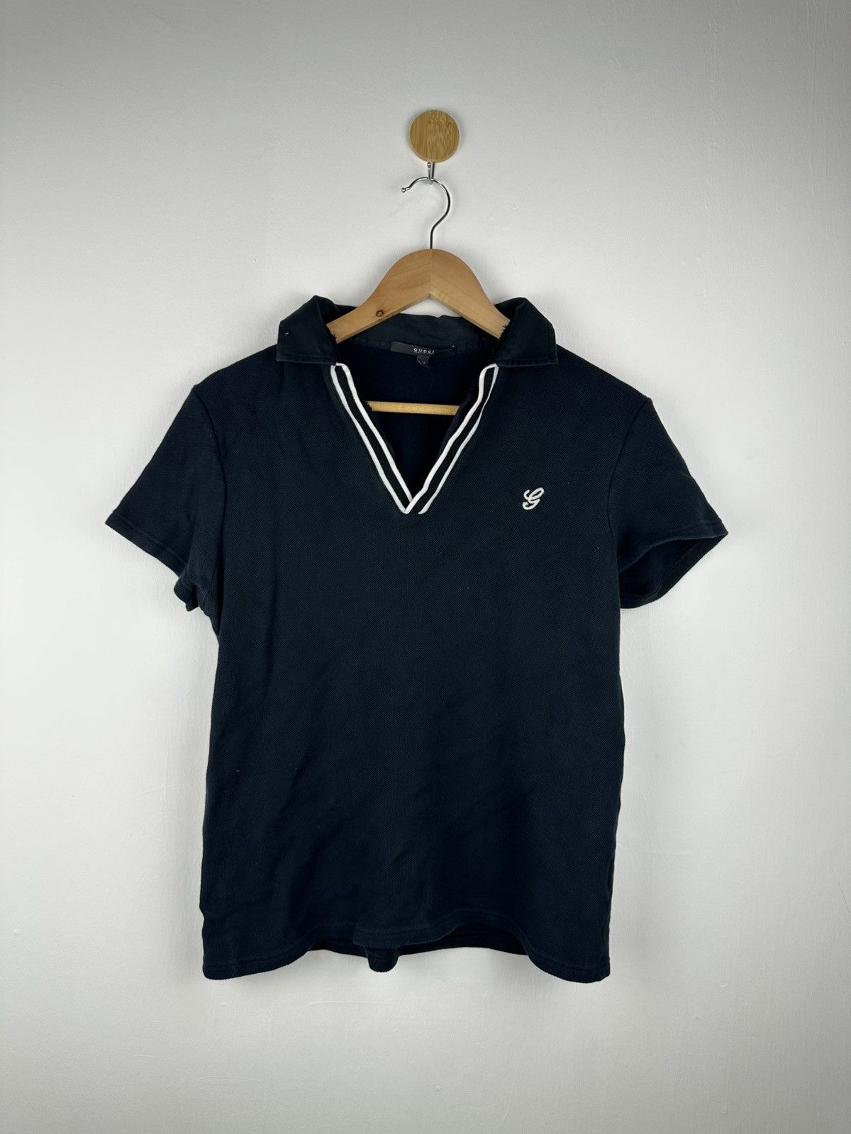 Gucci Gucci Embroidered Polo Tee Size M / US 6-8 / IT 42-44 - 1 Thumbnail