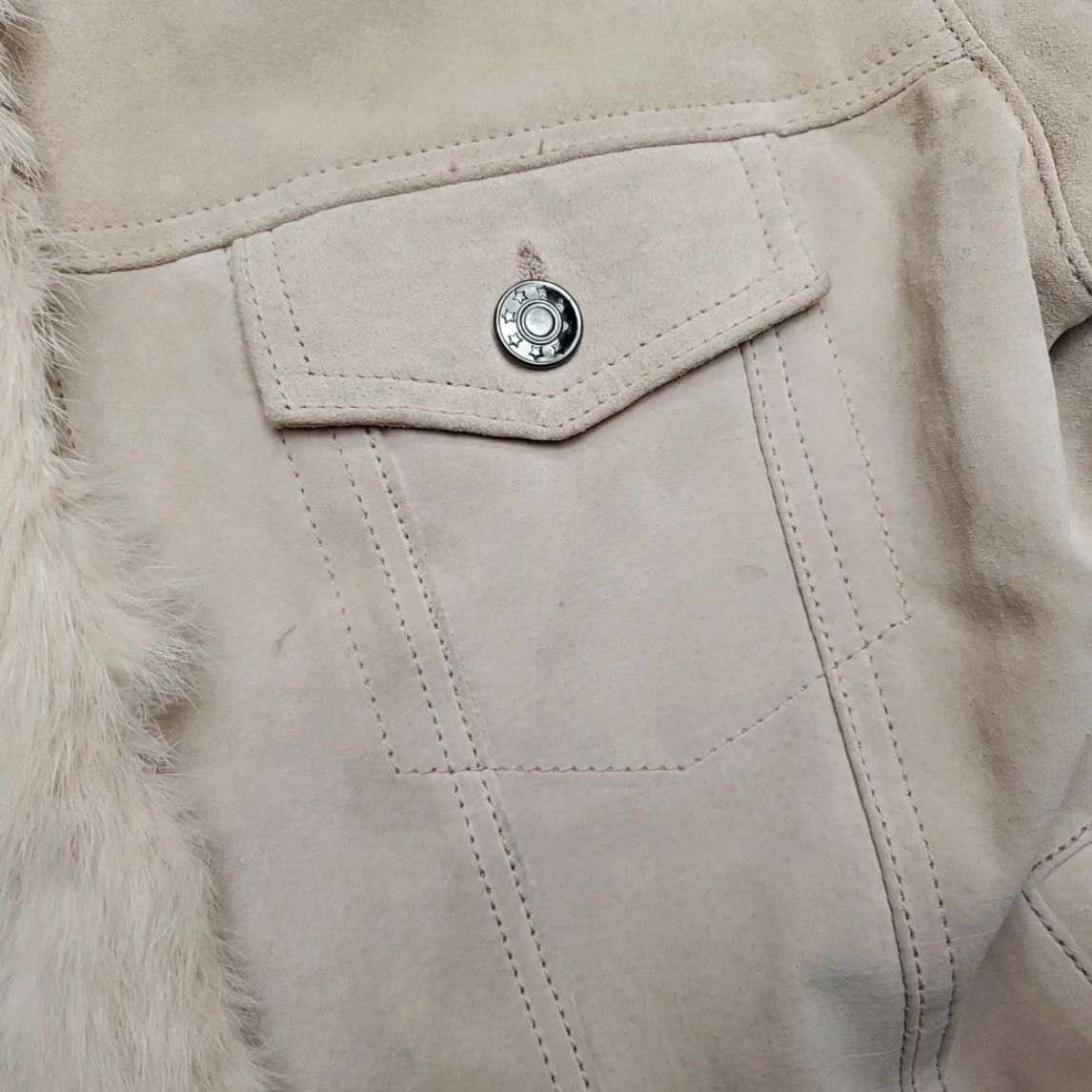 Vintage VINTAGE Penny Lane Jacket Womens Large Pink Genuine Leather Fur Lined 90s Y2K Size L / US 10 / IT 46 - 4 Thumbnail