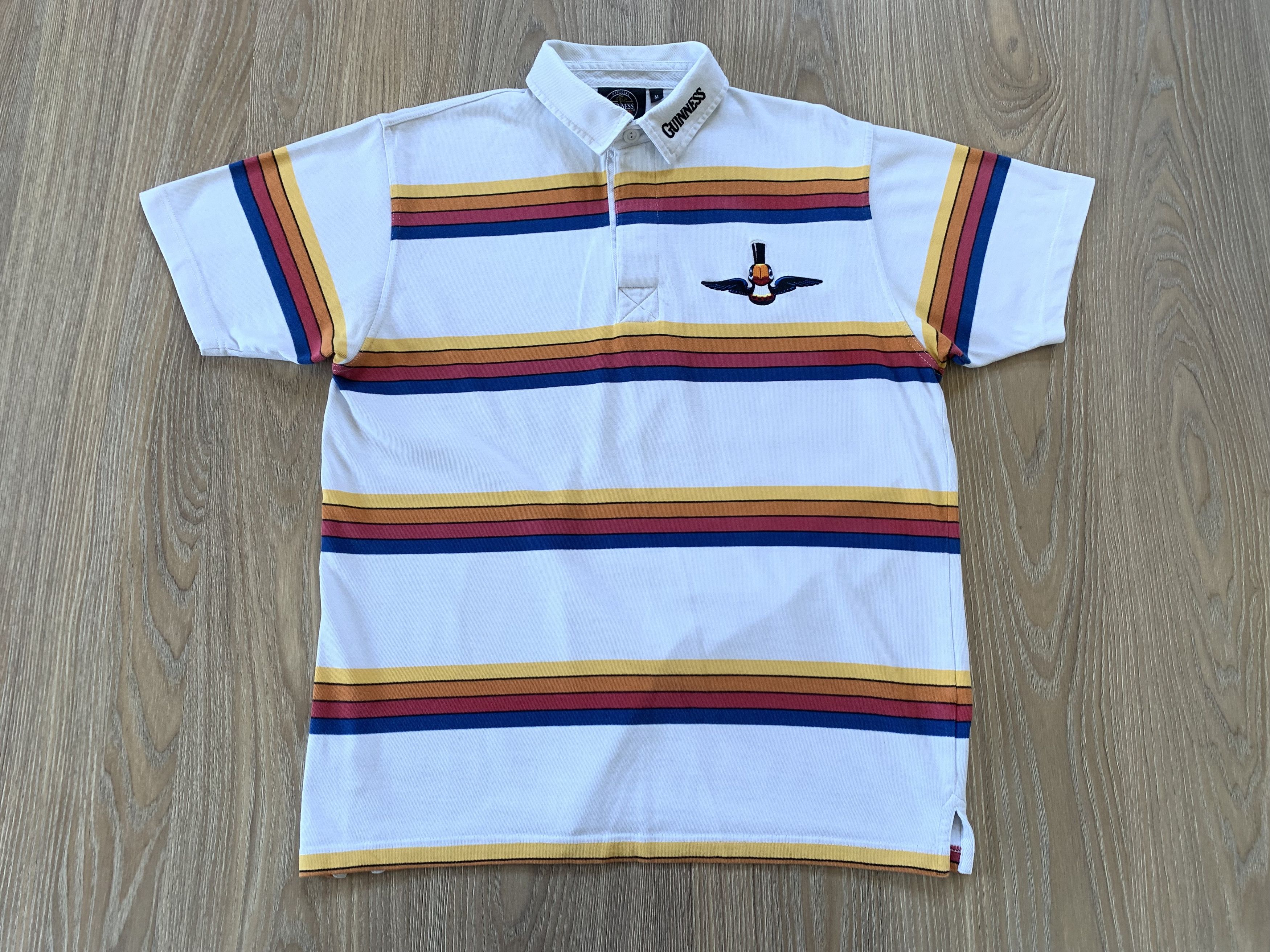 Vintage Vintage Guinness Toucan Cotton Stripe Beer Polo Shirt Size US M / EU 48-50 / 2 - 2 Thumbnail