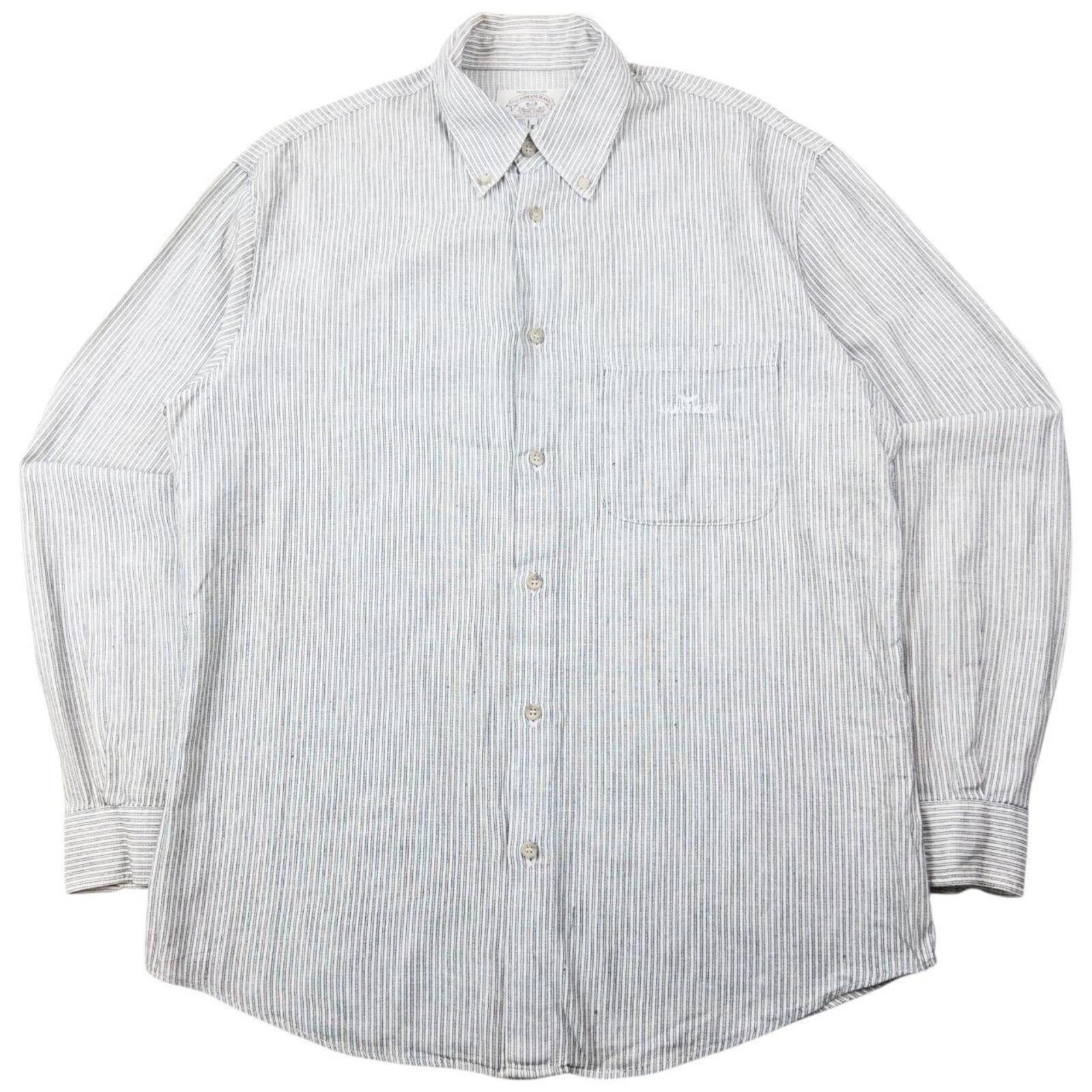 Other Vintage 90s Armani Jeans Striped Long Sleeve Shirt Size XL Size US XL / EU 56 / 4 - 1 Thumbnail