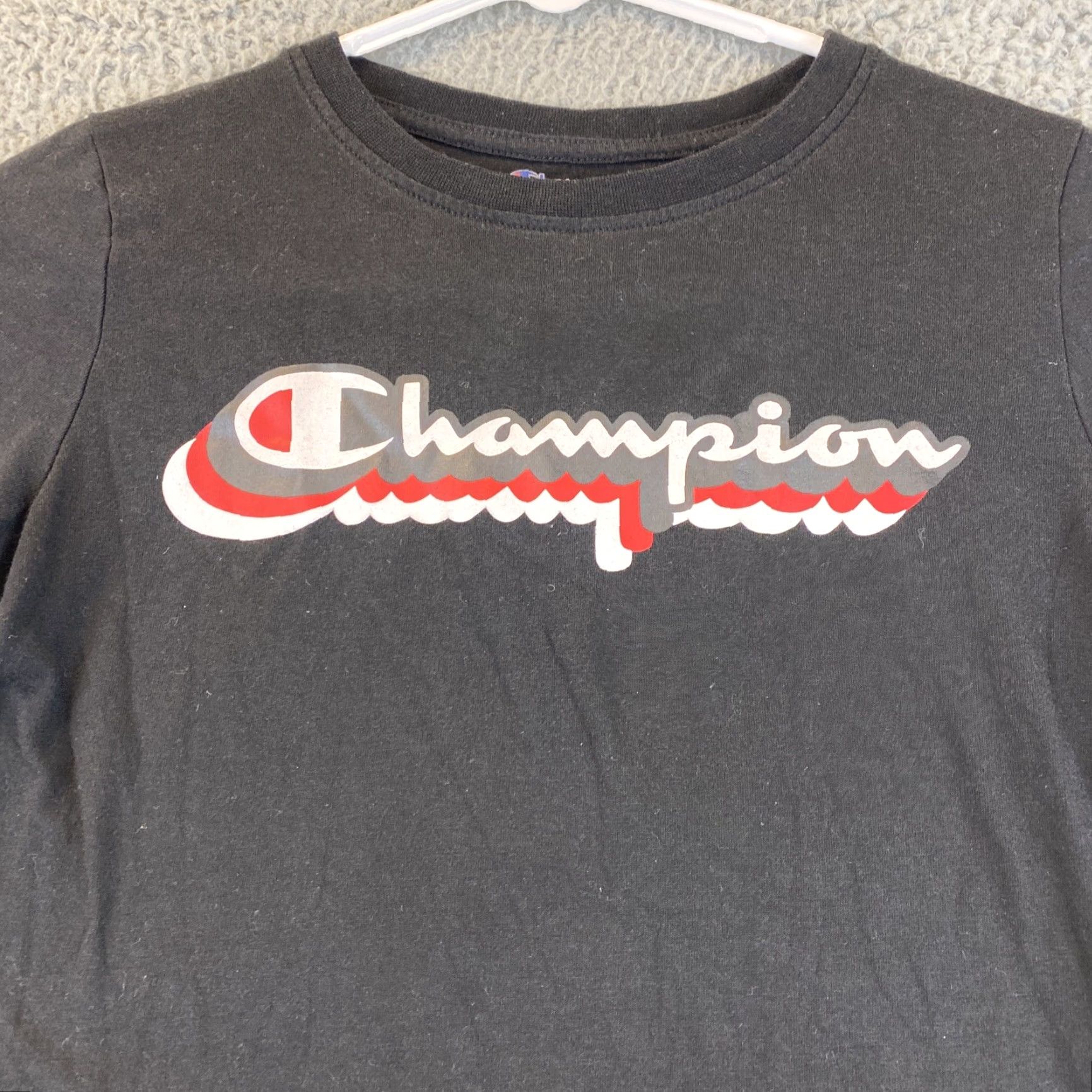 Champion Genuine CHAMPION Girls JR’s Long Sleeve TEE-SHIRT S Black 70-30 Pullover Lightweight Activewear Shirt Womens Girls Size S / US 4 / IT 40 - 2 Thumbnail
