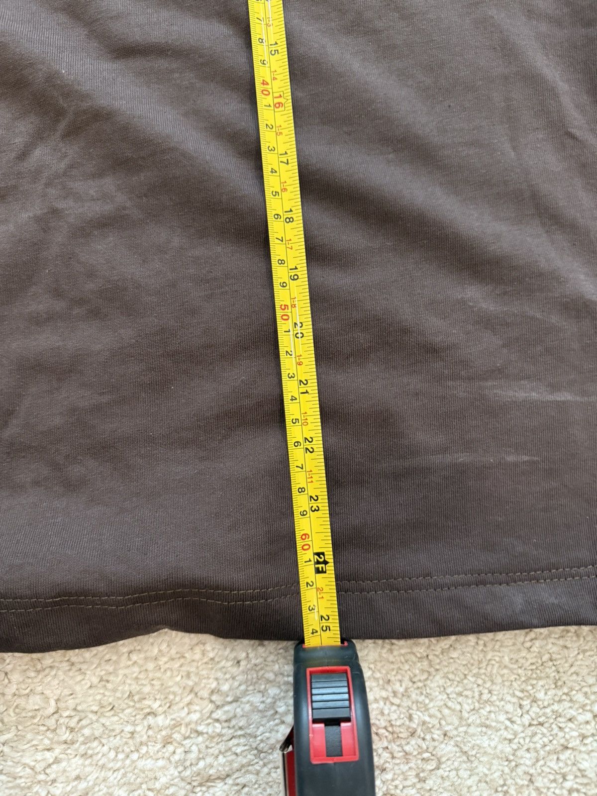 Zara Zara Chocolate Brown Cropped Tee sz XL Size US XL / EU 56 / 4 - 3 Thumbnail