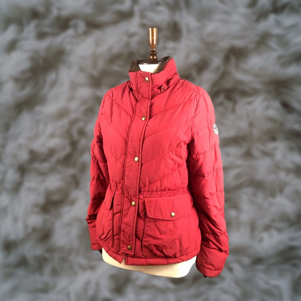Vintage Polo Jeans Company Ralph Lauren Jacket Women Size M Red Quilted Full Zip Cotton Size 32" / US 10 / IT 46 - 1 Thumbnail