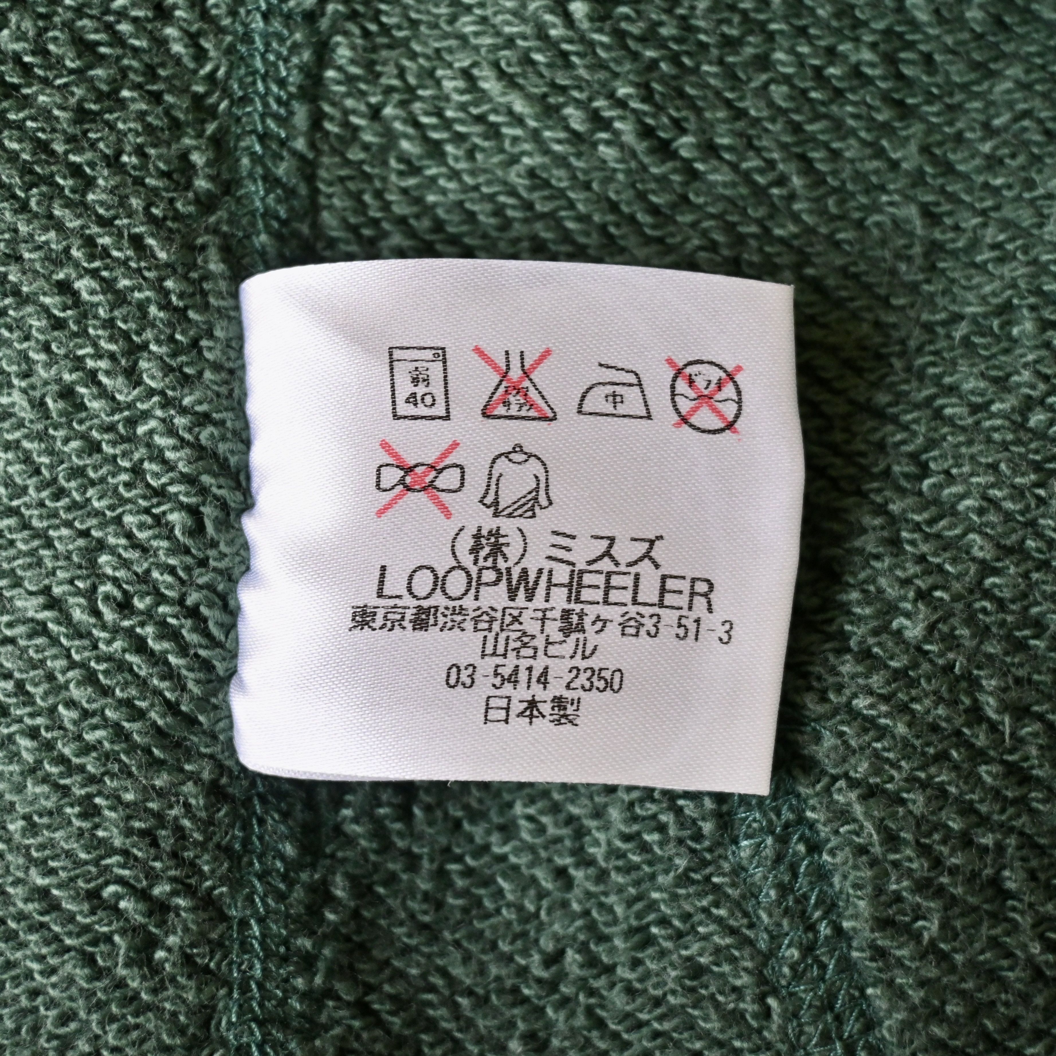 Slim fit, BEAMS Plus x LOOPWHEELER tsuriami zipup hoodie