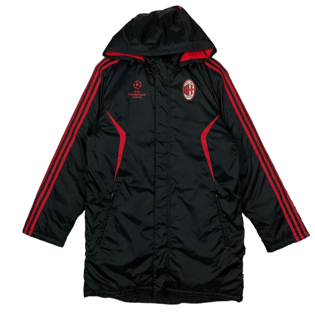 🔥90’s Vintage Long Jacket Adidas Ac Milan Big Logo