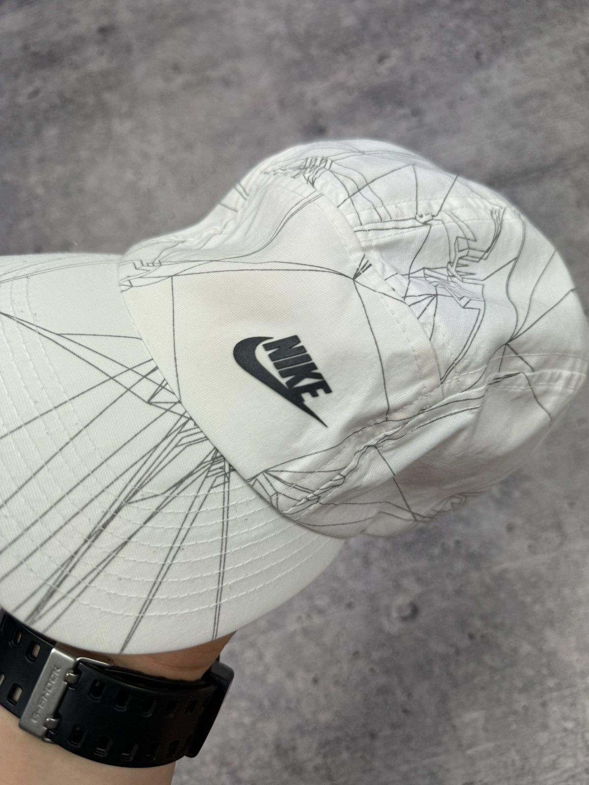Nike × Vintage Vintage 90’s Y2K Style Nike Swoosh Logo Cap Hat S-M Size ONE SIZE - 4 Thumbnail