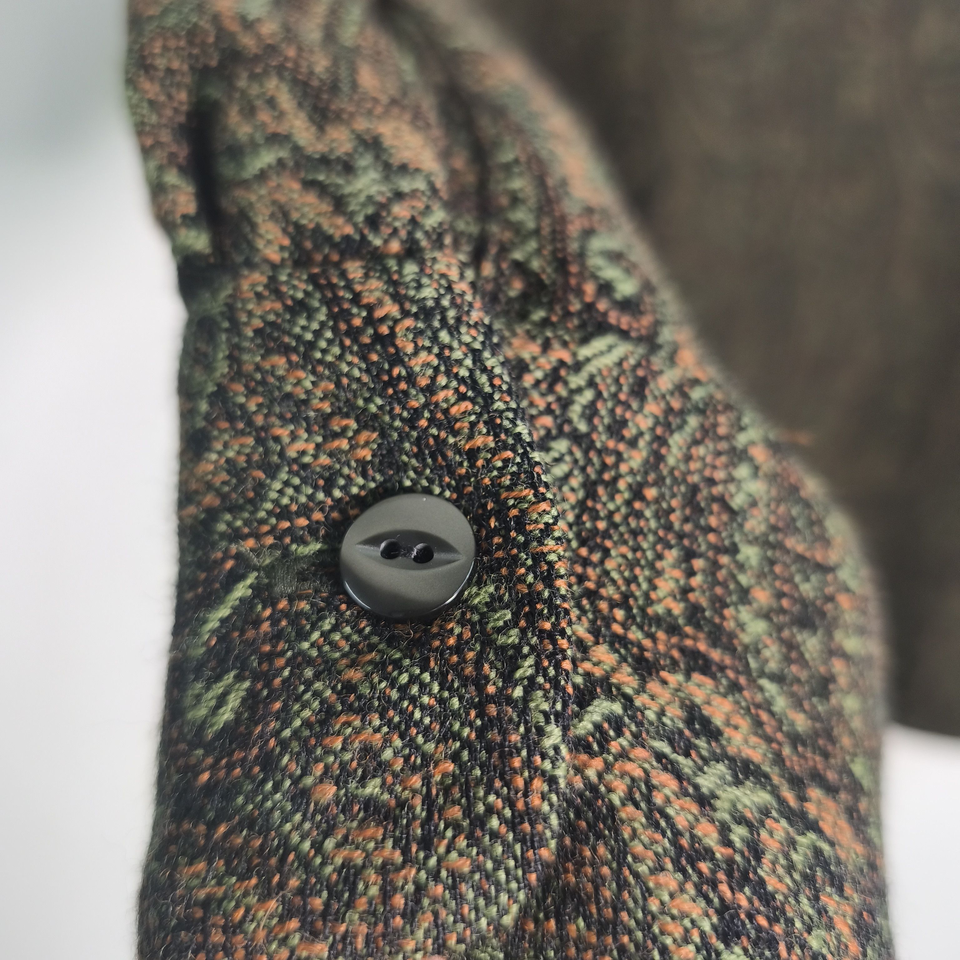 Needles Classic Shirt Green - Wool Paisley Jq. Size US M / EU 48-50 / 2 - 5 Thumbnail