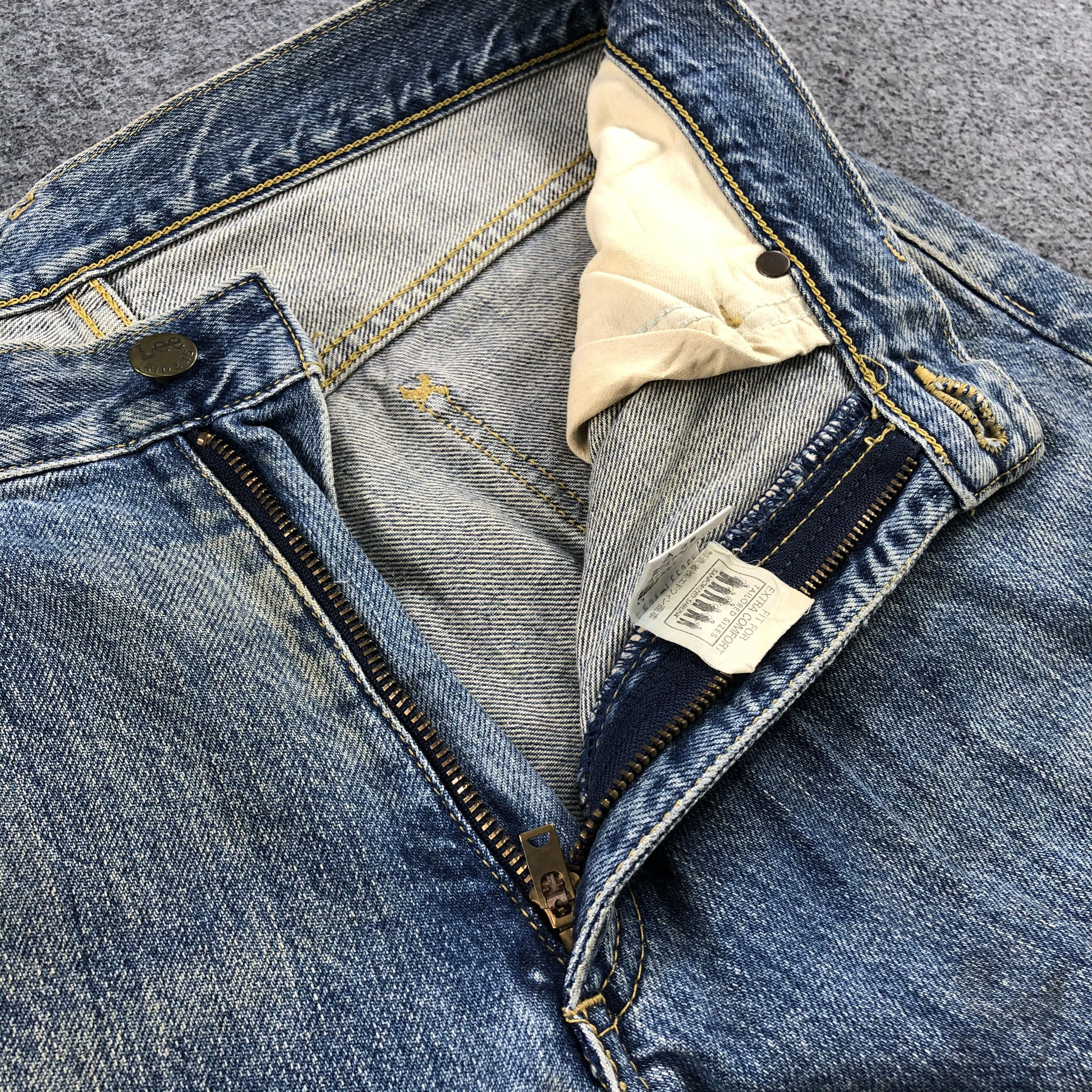 Lee Vintage Blue Wash Lee Jeans-J1761 Size US 31 - 8 Thumbnail